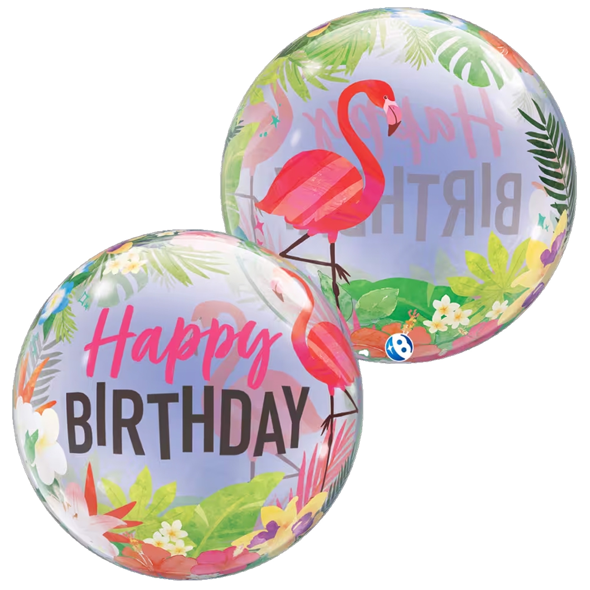Bubble Ballon "Tropical" Geburtstag Ballon