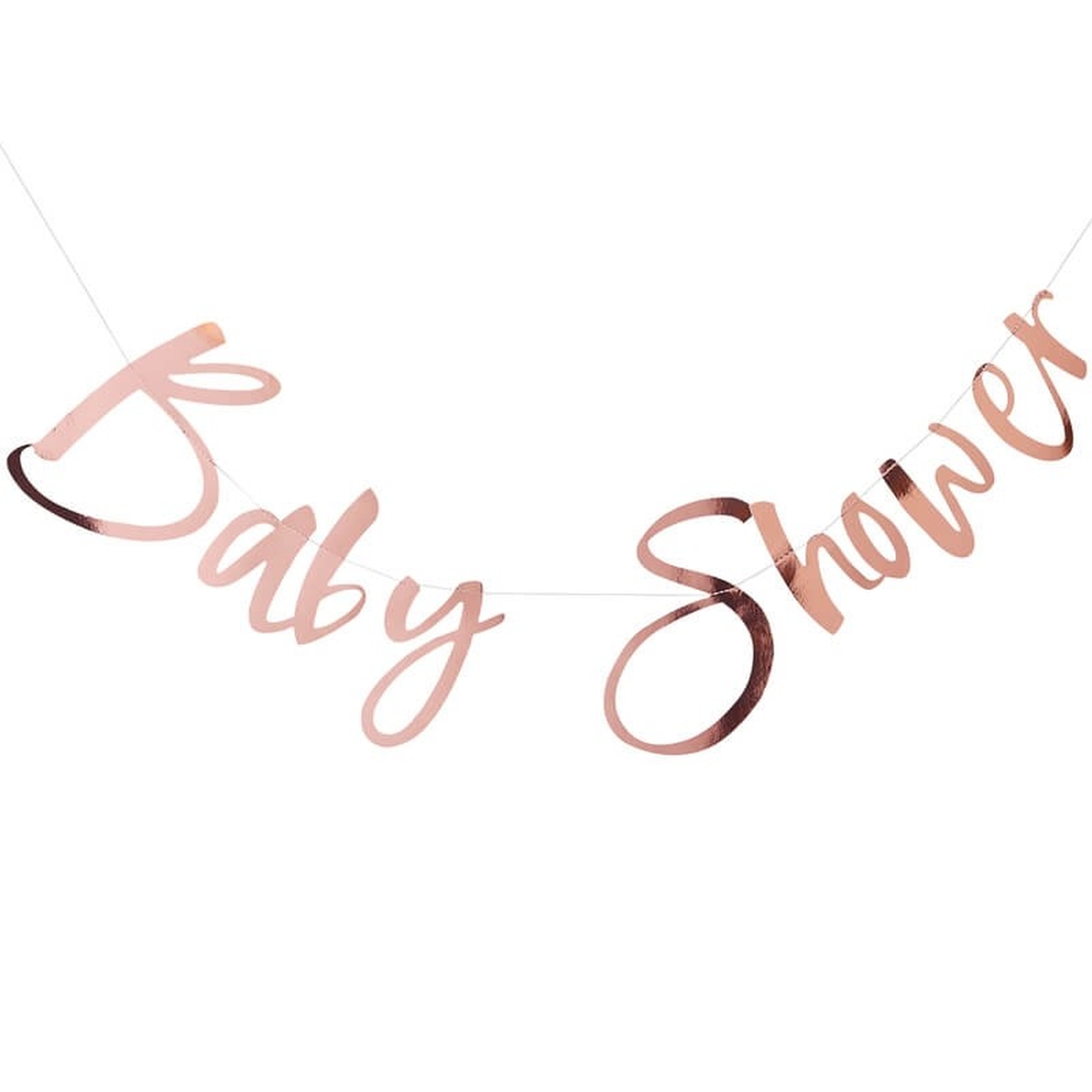 Twinkle Twinkle -Rosé Gold Baby Shower Girlande 150cm