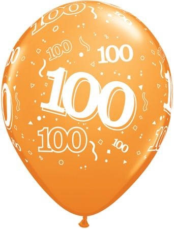 Qualatex Latexballon 100. Geburtstag verschiedene Farben Ø 30cm Qualatex Latexballon 100. Geburtstag verschiedene Farben Ø 30cm