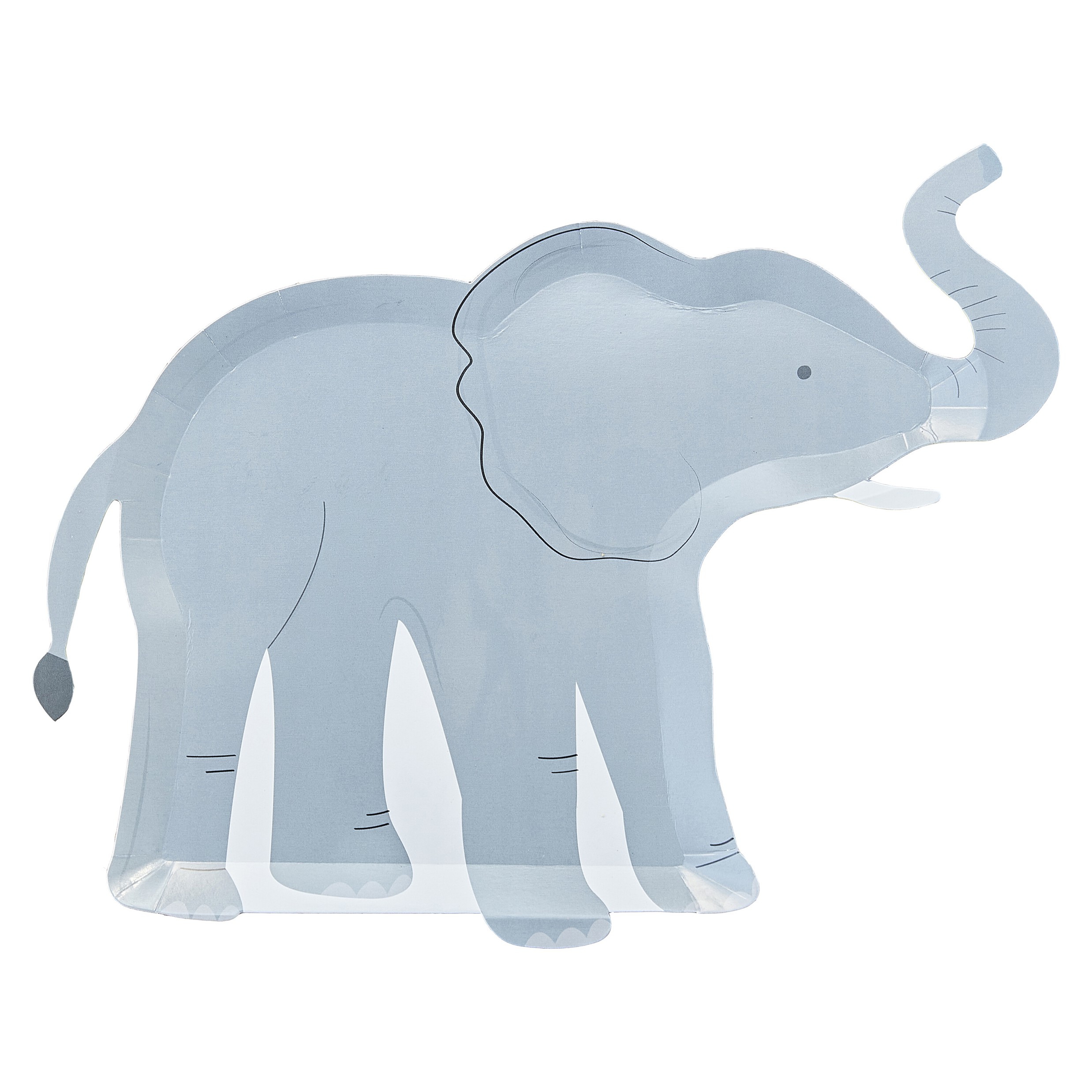 Let´s go WILD - 8 Pappteller "Elefant"