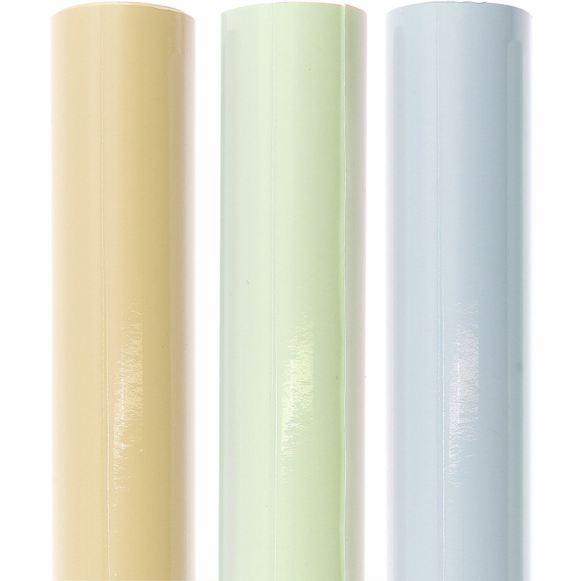 Geschenkpapier "Pfirsich" Lack 2 m x 70 cm Plastikfolie, Zylinder