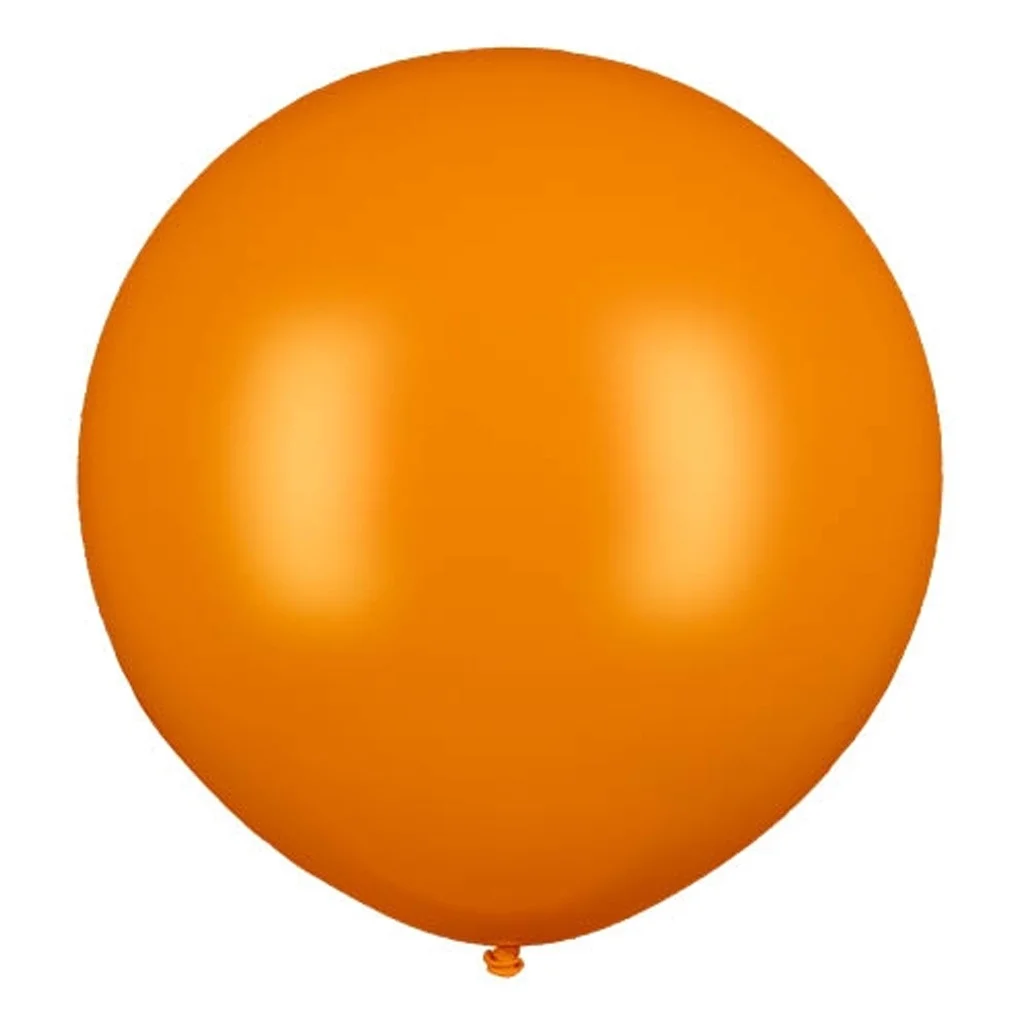 Ballon, Orangene Farbe, Latexballon, Runder Ballon, Party-Dekoration