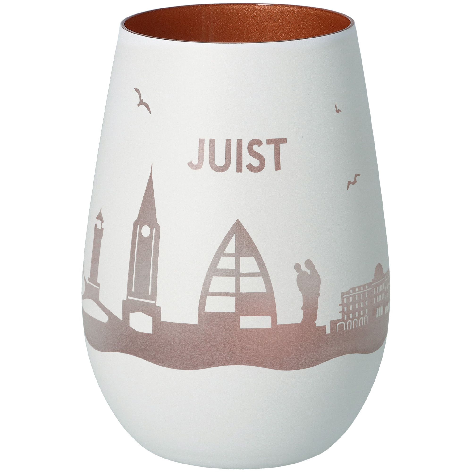 Windlicht Skyline Juist Weiß/Bronze Windlicht Skyline Juist Weiß/Bronze