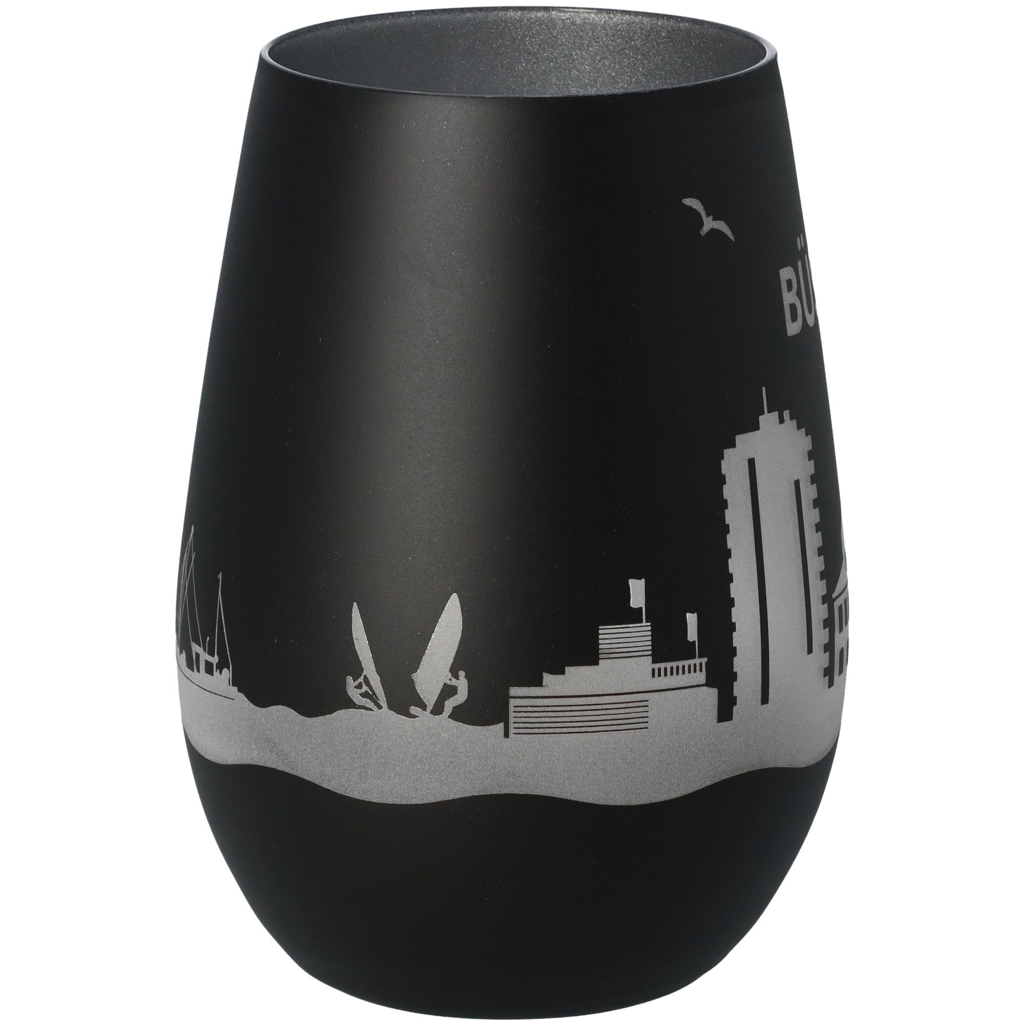 Windlicht Skyline Büsum Schwarz/Silber Windlicht Skyline Büsum Schwarz/Silber