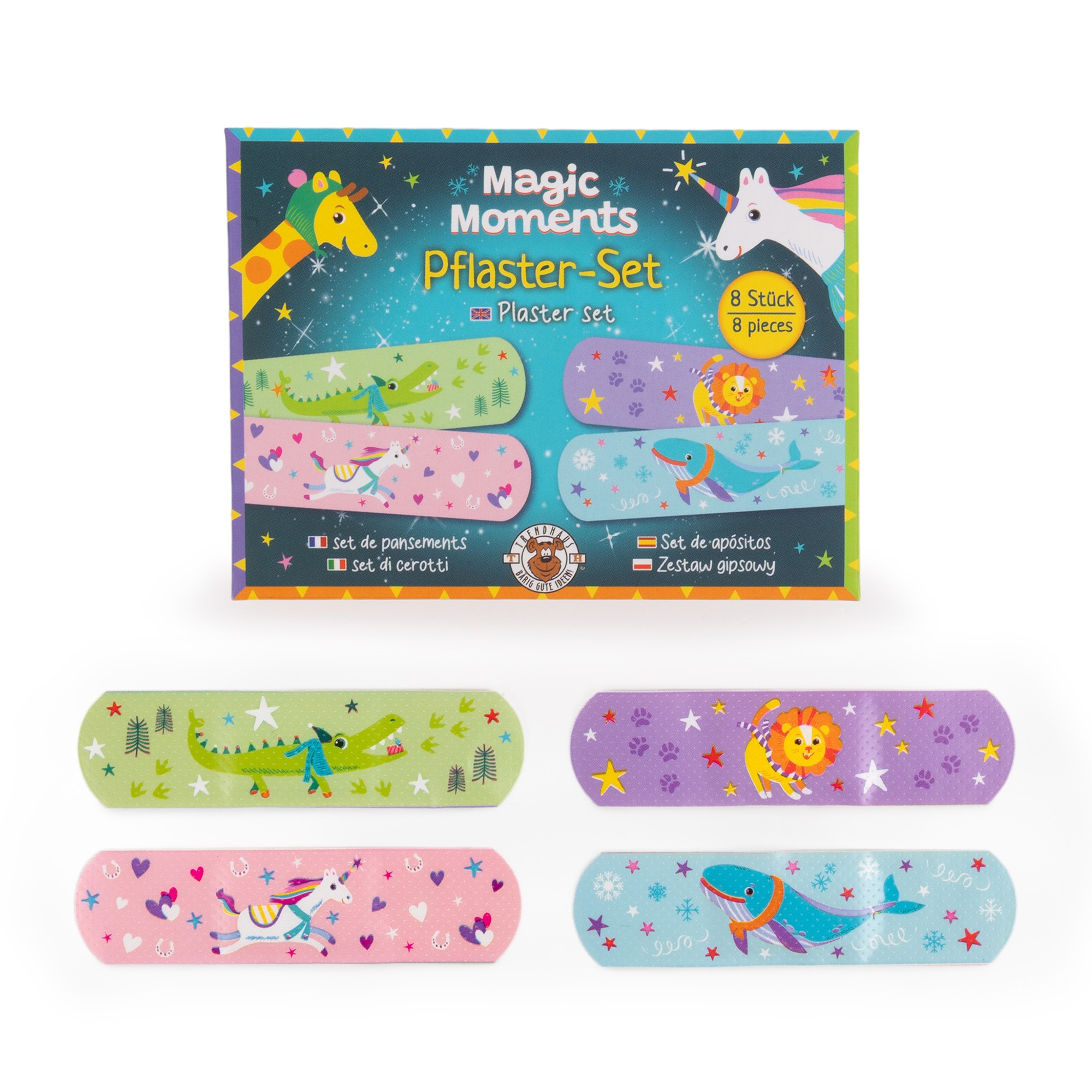 8 Pflaster mit Tierchen Motiv Bandage, Erste Hilfe