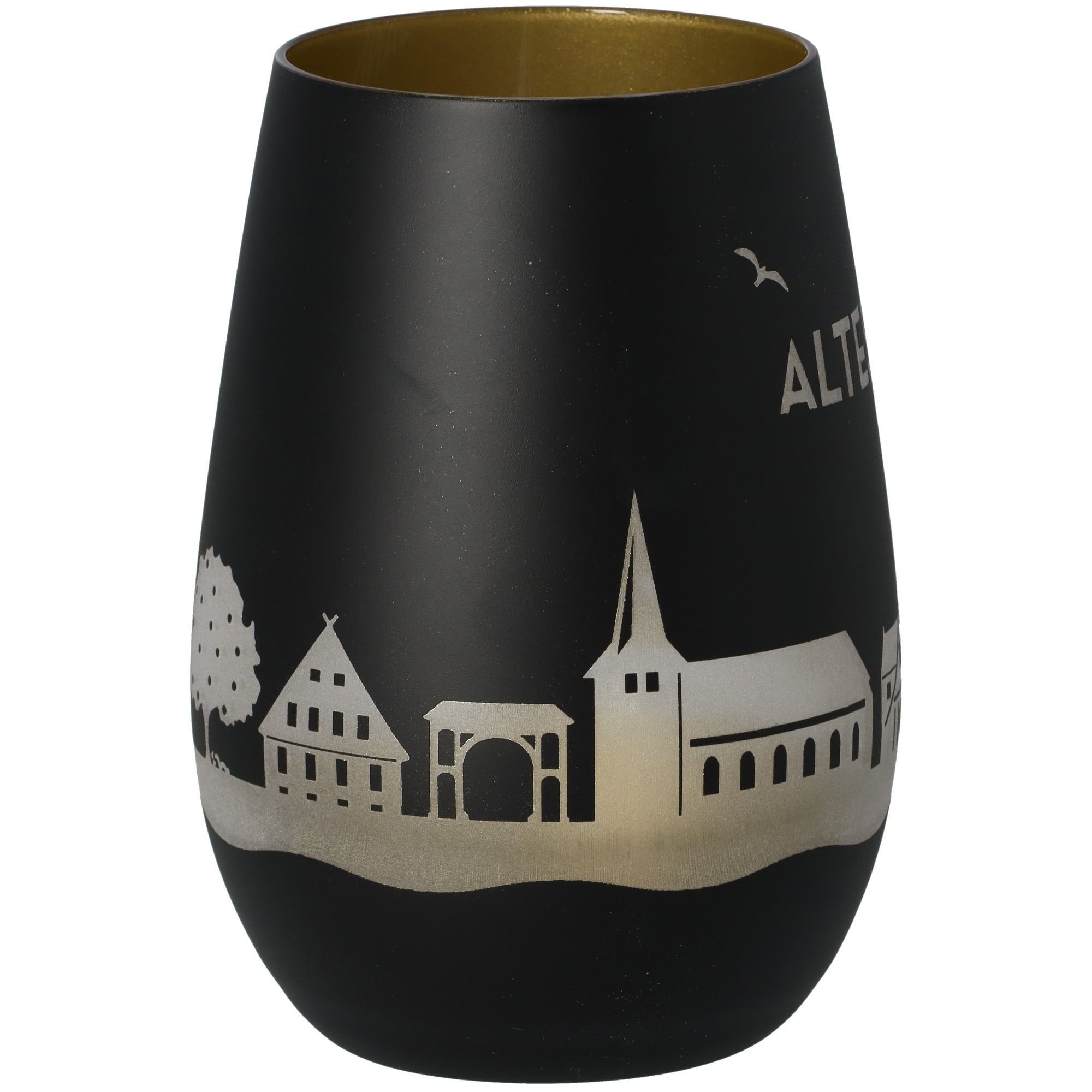 Windlicht Skyline Altes Land Schwarz/Gold Windlicht Skyline Altes Land Schwarz/Gold