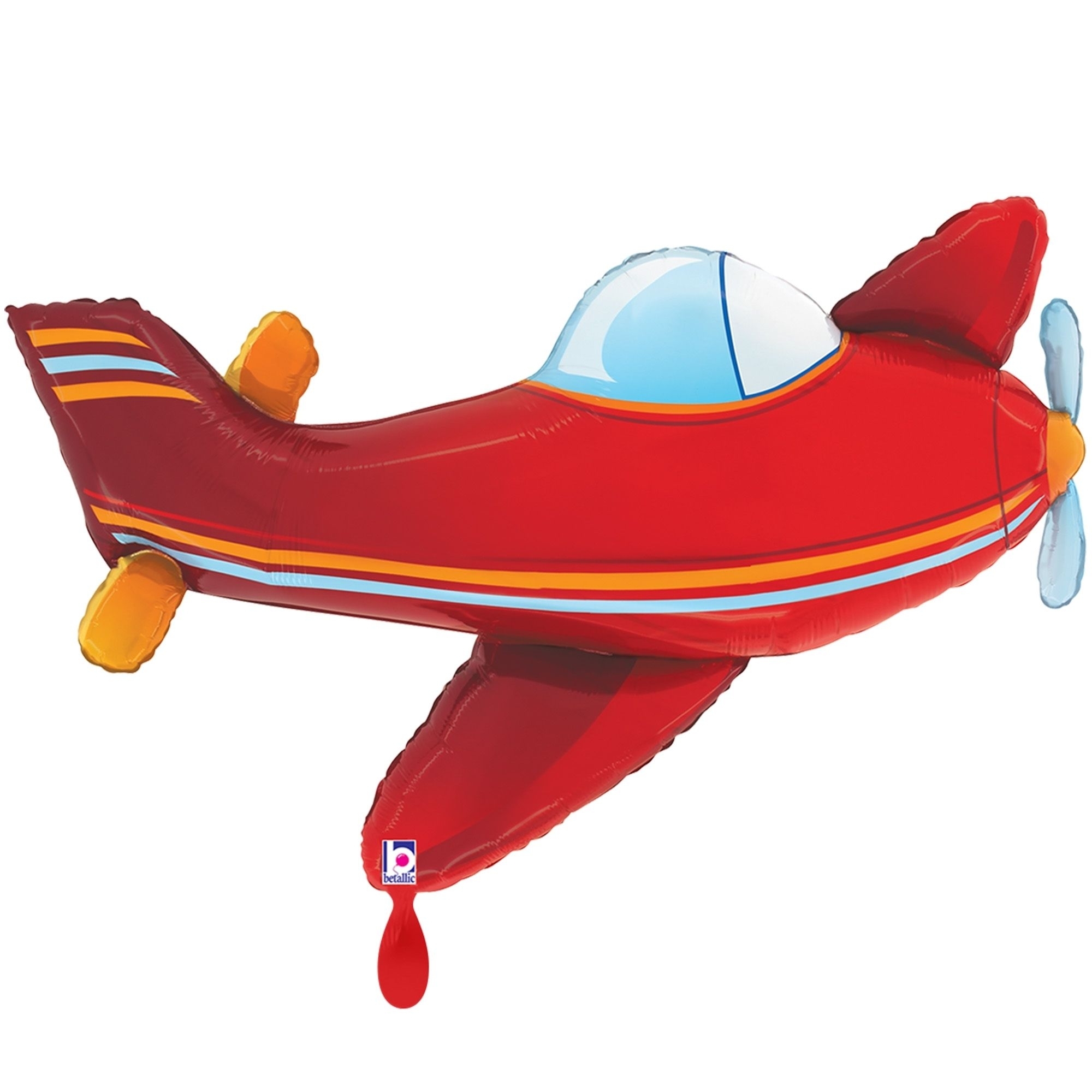 Folienballon "Flugzeug" 100 cm Flugzeug, Jet, Transport, Fahrzeug