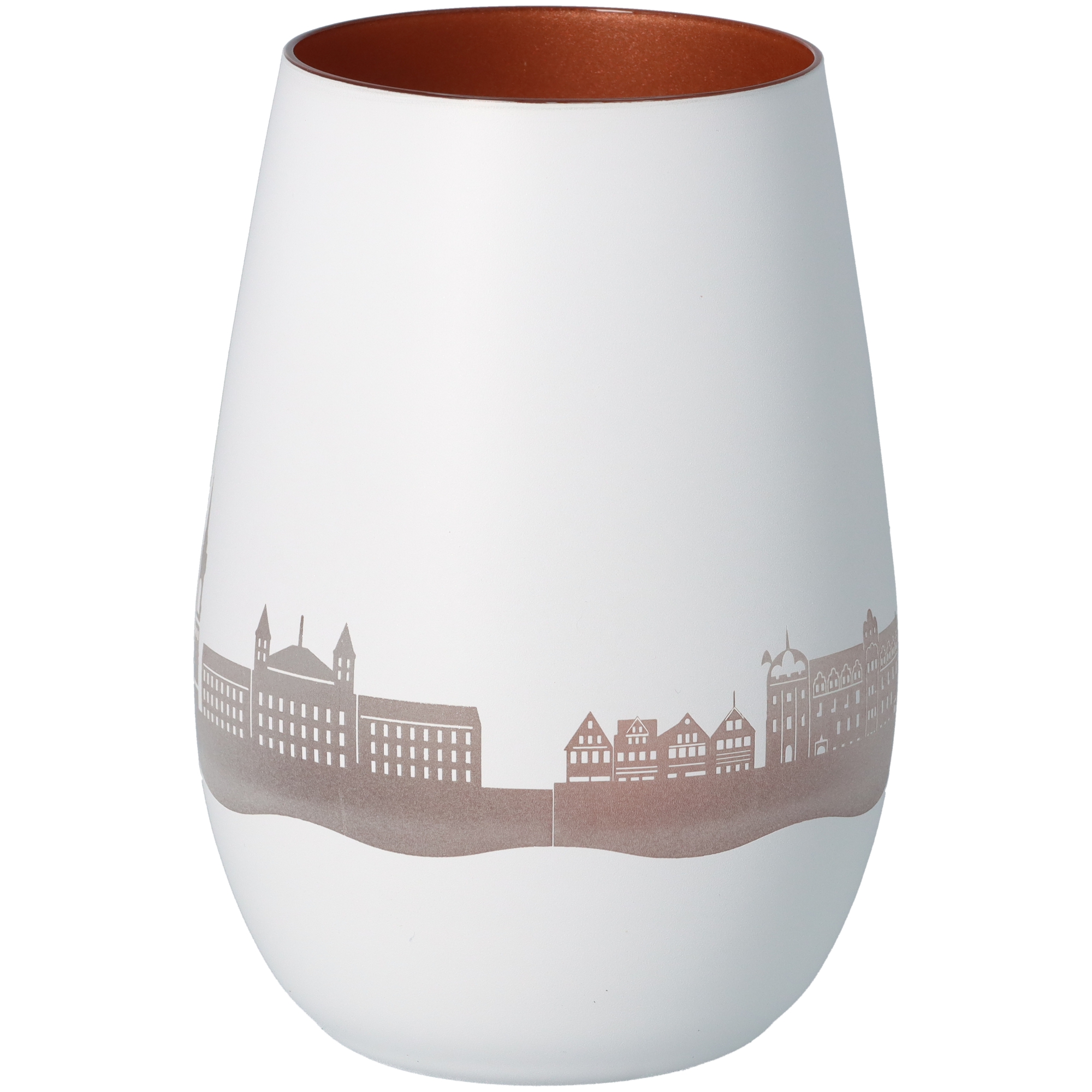 Windlicht Skyline Celle Weiß/Bronze Windlicht Skyline Celle Weiß/Bronze