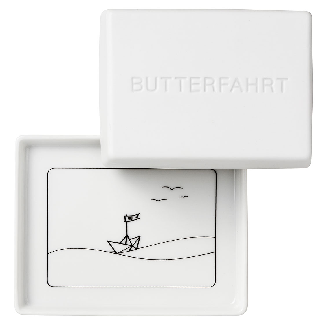 Räder Design - Butterdose "Butterfahrt"