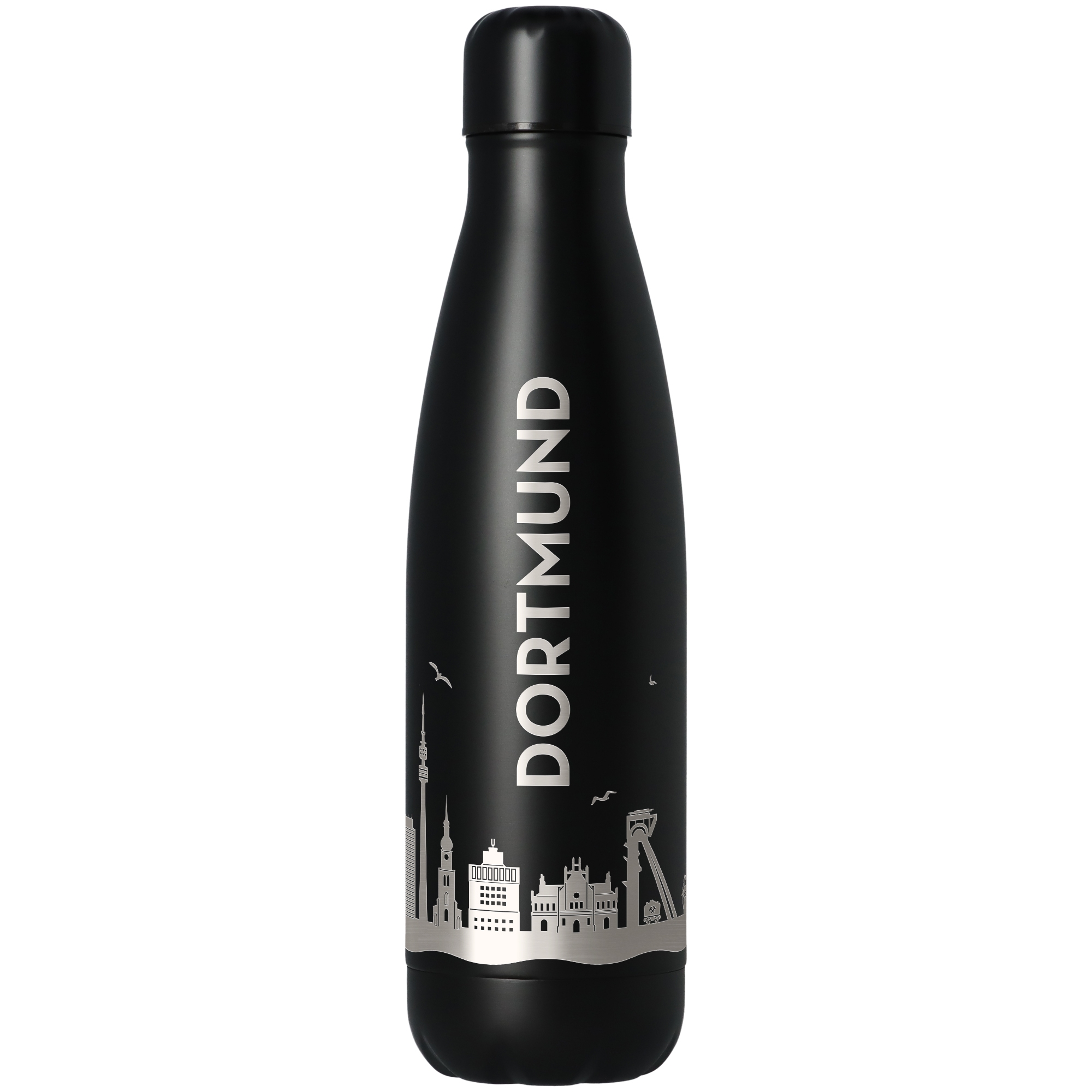 590a499d0f14e6b92c0c5c8a65c98fb93d4b959f Trinkflasche Skyline Dortmund Schwarz 500ml