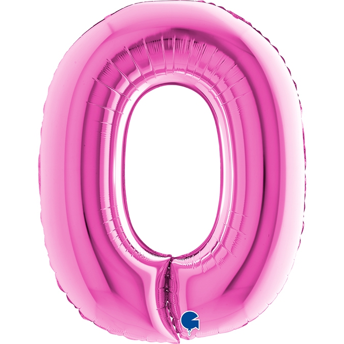 Folienballon Buchstabe O Pink 100cm