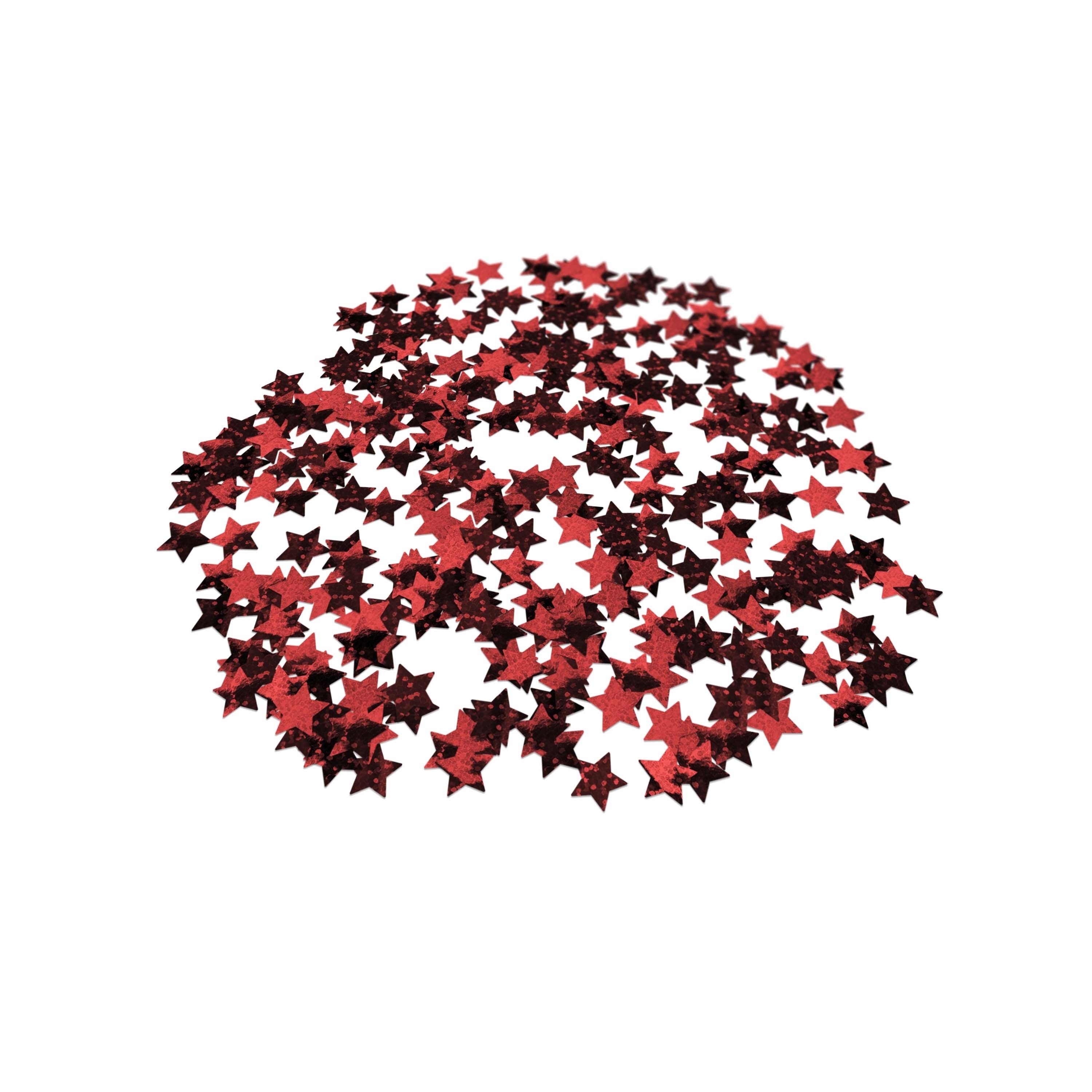 Folienkonfetti 1,7cm Stern 1kg Holo Rot