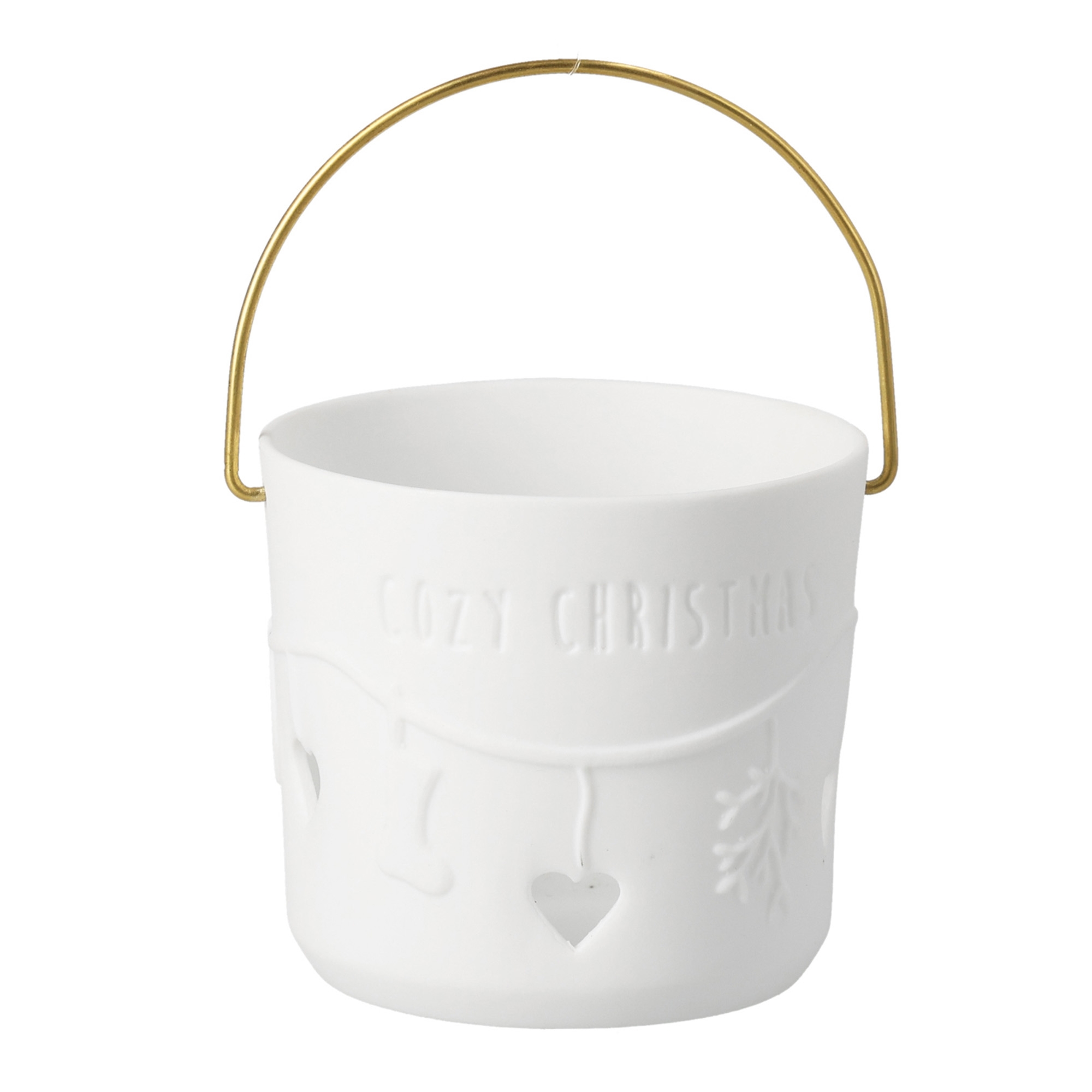 Geschenklaterne "Cozy Christmas" Eimer
