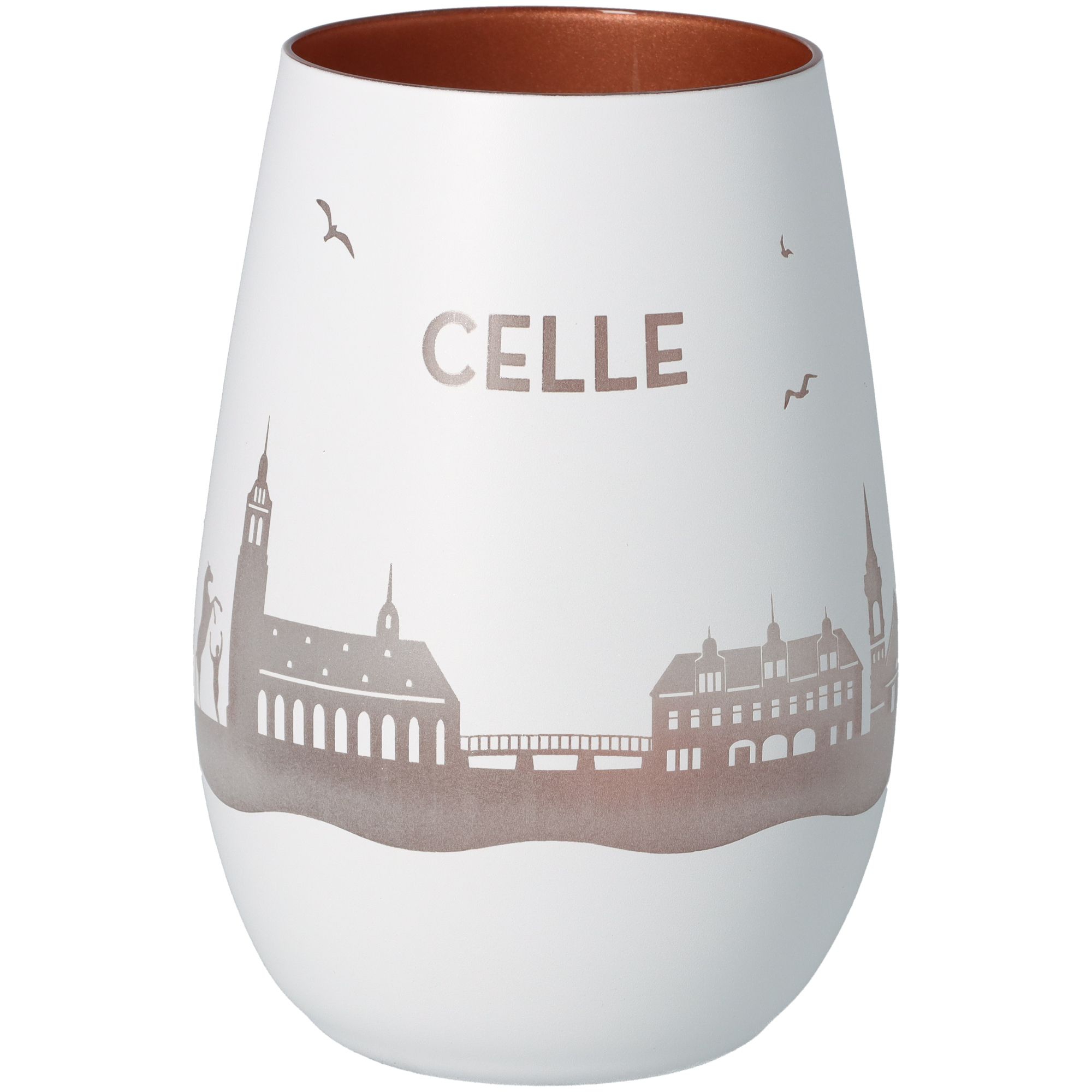 Windlicht Skyline Celle Weiß/Bronze Windlicht Skyline Celle Weiß/Bronze