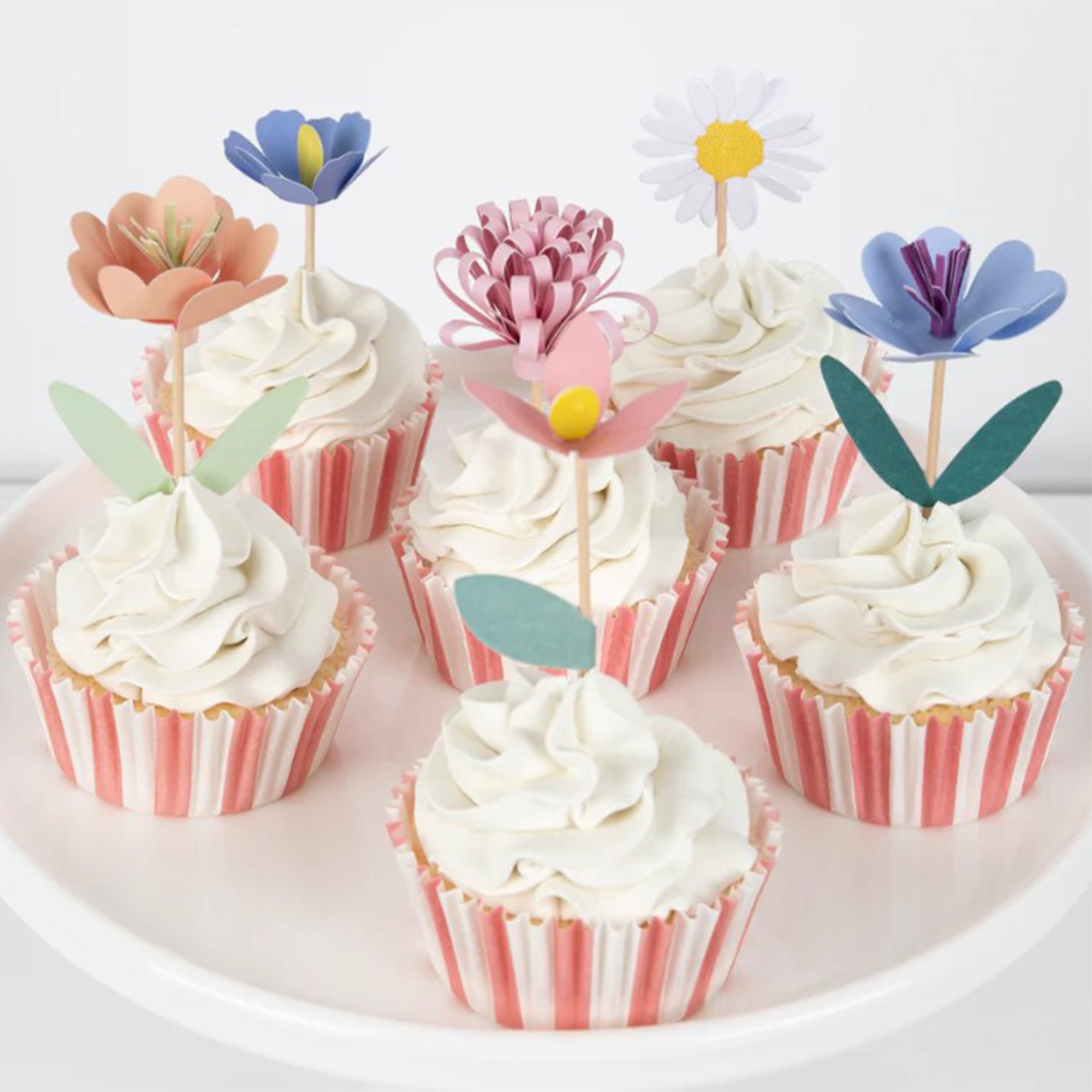 Meri Meri - Cupcake Kit "Blumengarten" Torte, Sahne, Cupcake, Nachtisch, Essen