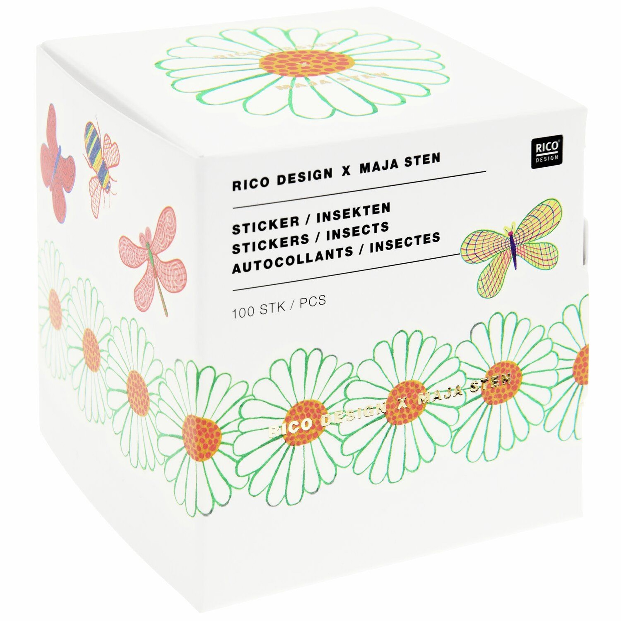 Sticker "Formen-Mix" Bunt Florales Design, Grafiken, Muster, Gänseblümchen, Blütenblatt