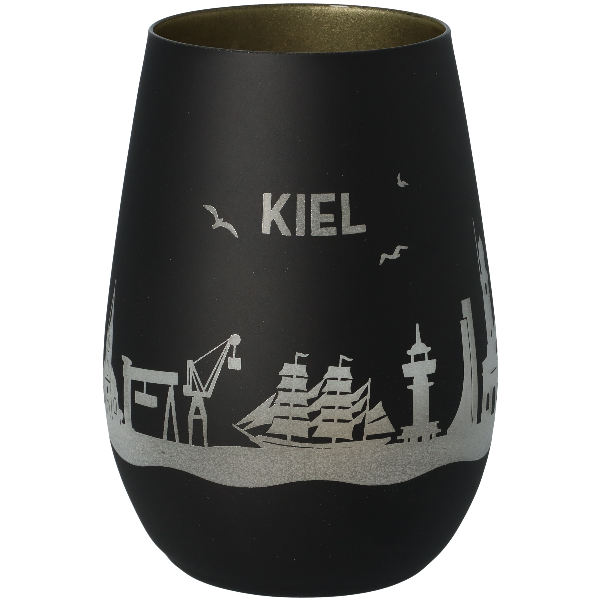 Windlicht Skyline Kiel Schwarz/Gold Windlicht Skyline Kiel Schwarz/Gold