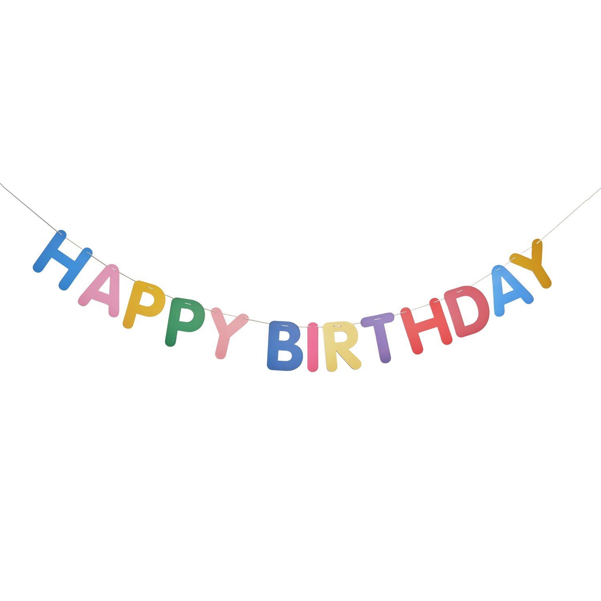 Girlande "Happy Birthday" Magic Rainbow Text