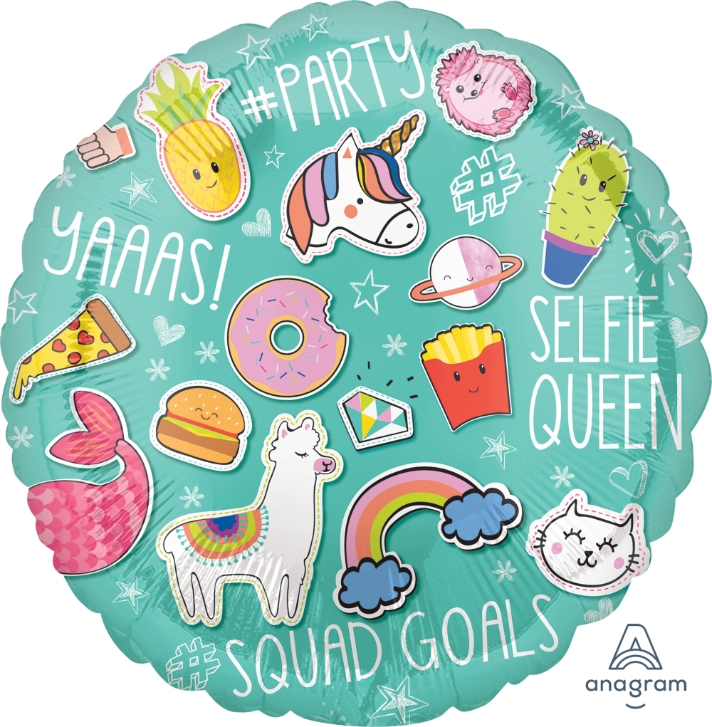 Folienballon Selfie Party 45cm Folienballon Selfie Party 45cm