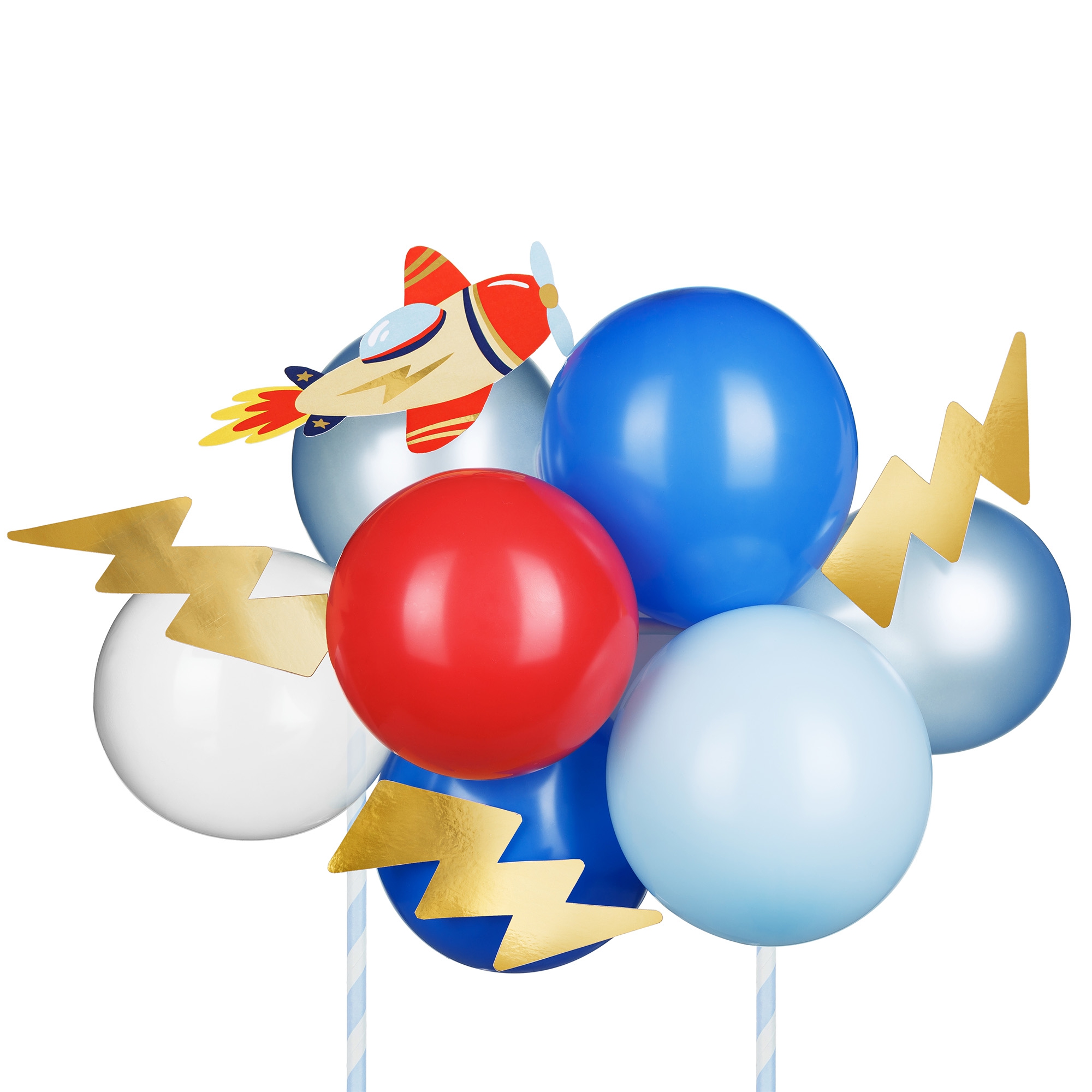 Cake Topper "Flugzeug" Ballon