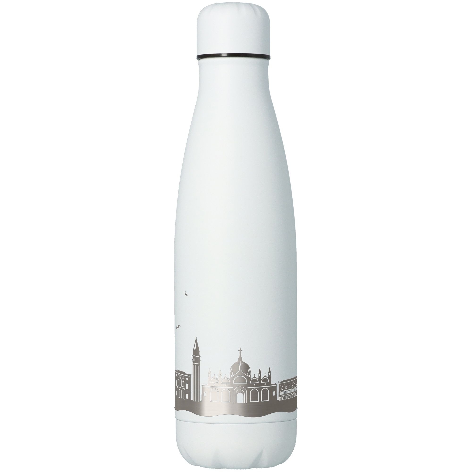 Trinkflasche Skyline Venedig Weiß 500ml Flasche, Wasserflasche