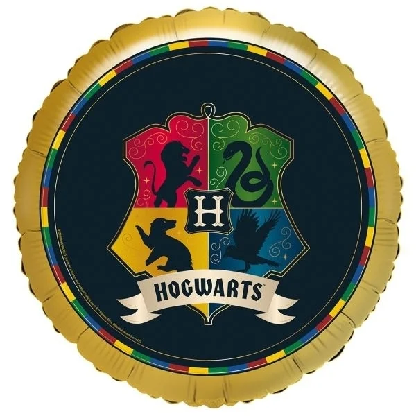 Hogwarts, Hogwarts-Logo, Goldballoon, Festelement, Harry-Potter-Theme
