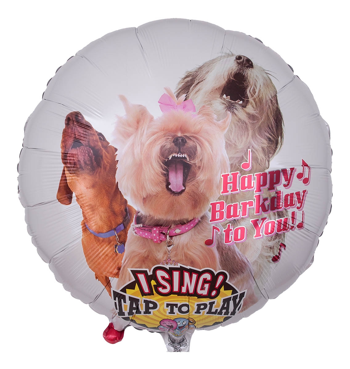 Musikballon Bellende Hunde zum Geburtstag 71cm