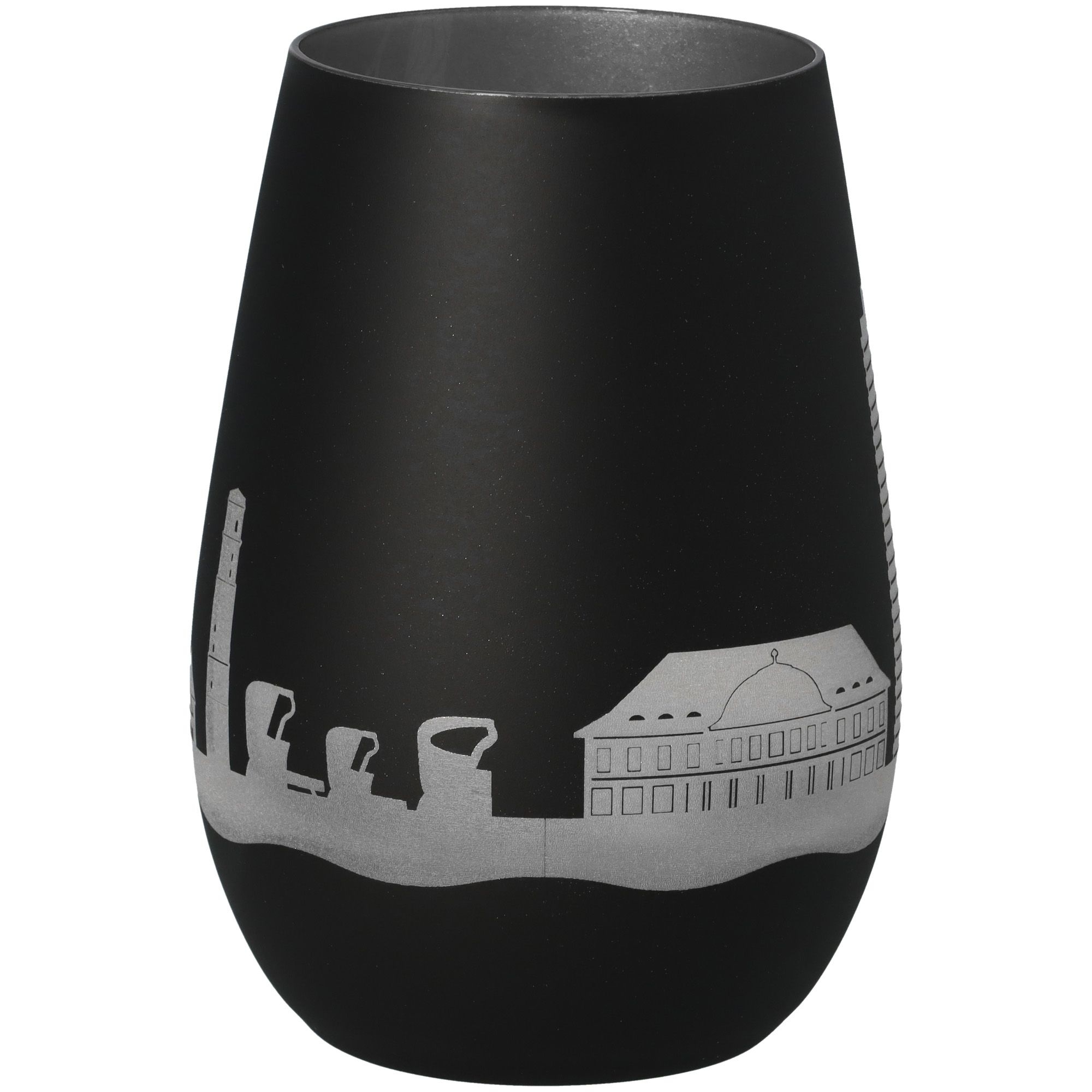 Windlicht Skyline Travemünde Schwarz/Silber Windlicht Skyline Travemünde Schwarz/Silber