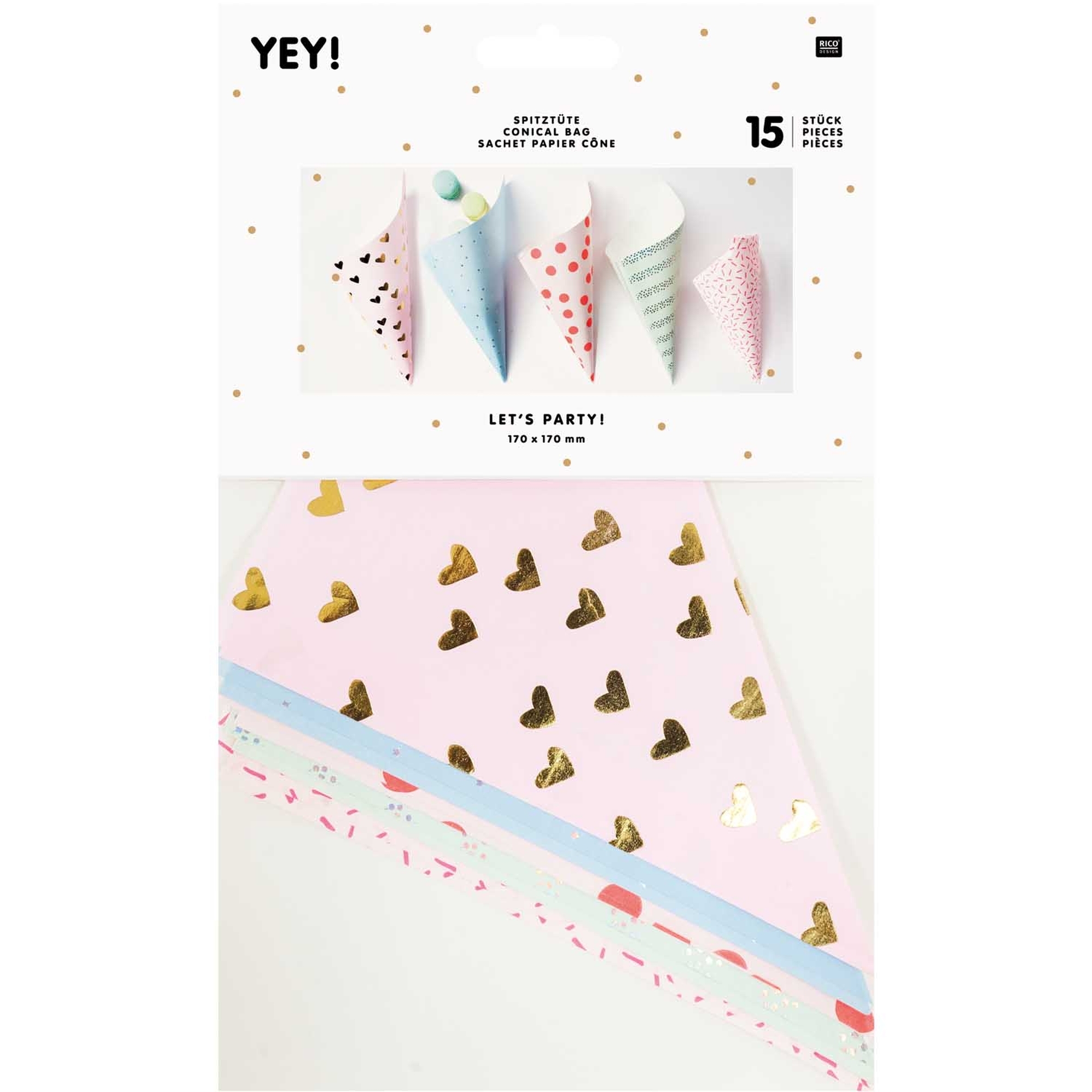 Spitztüte - Let's Party 15 Stück Spitztüte - Let's Party 15 Stück
