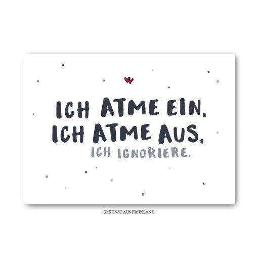 Postkarte "Ignorieren..." Postkarte "Ignorieren..."