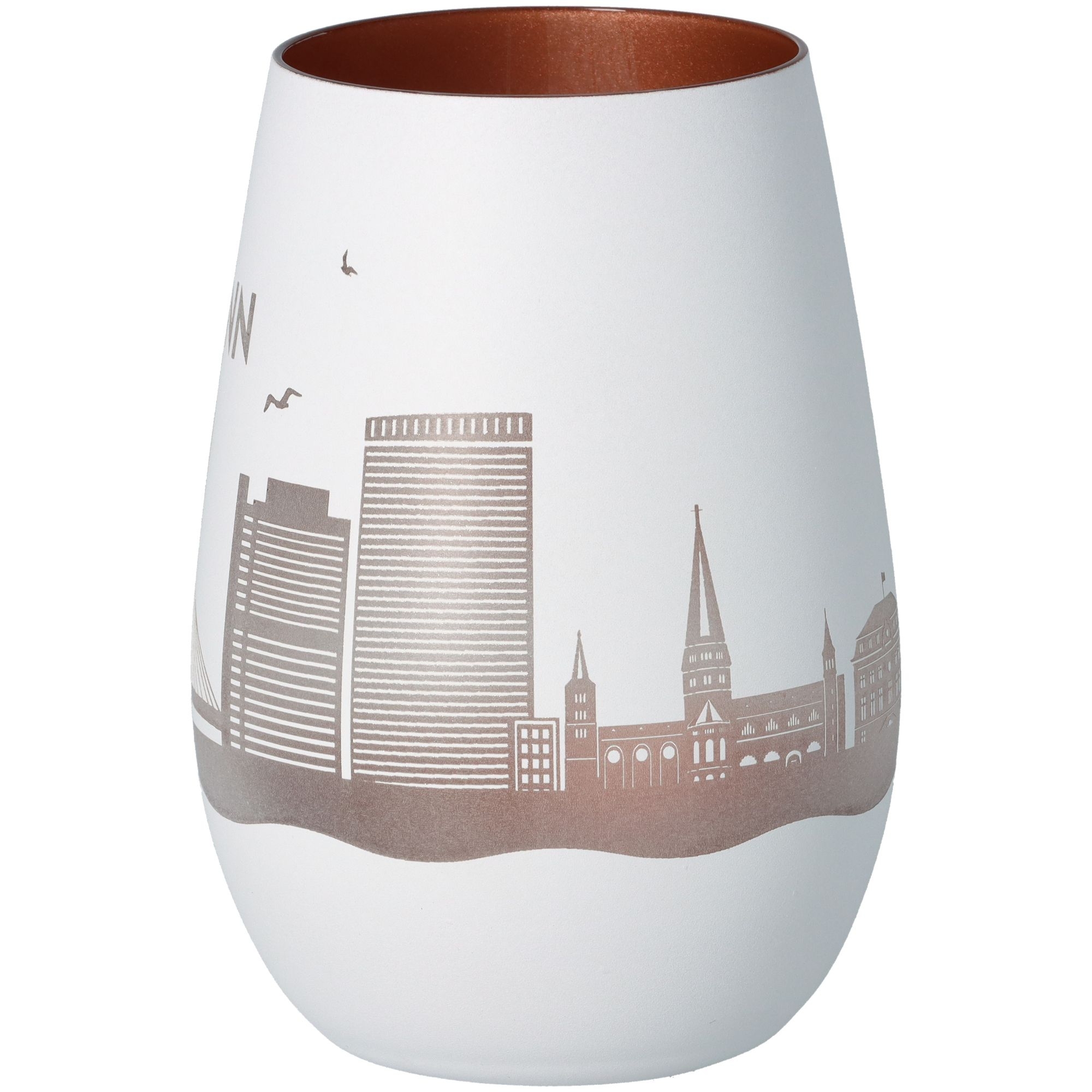 Windlicht Skyline Bonn Weiß/Bronze Windlicht Skyline Bonn Weiß/Bronze