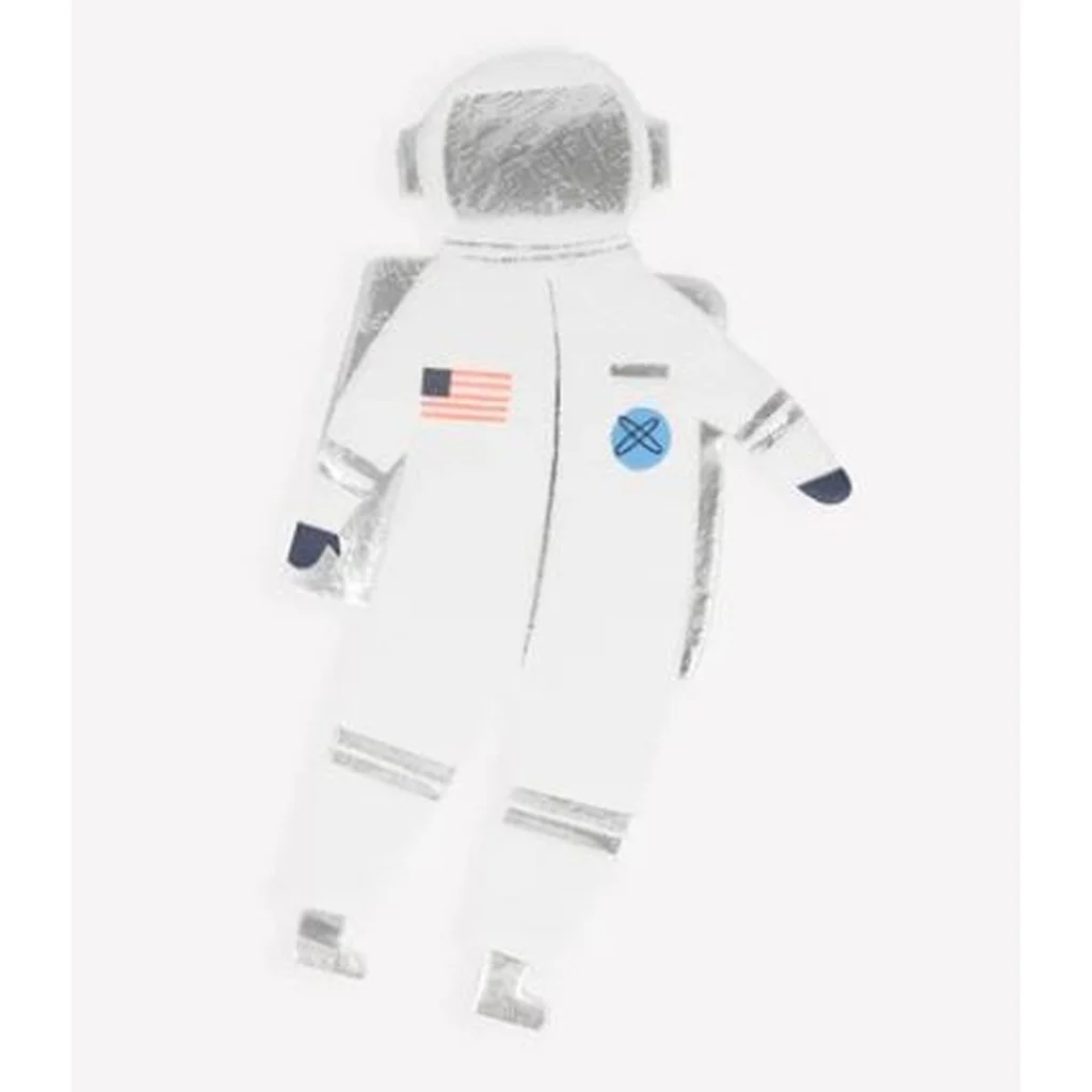 Astronautenanzug, Kostüm, Schwarz-weiß, USA-Flagge, Flag Patch