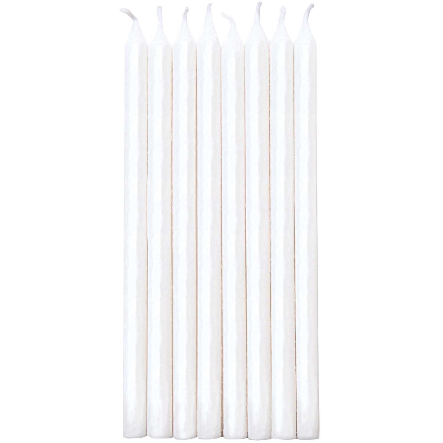 16 Kuchenkerzen in Weiß 16 Kuchenkerzen in Weiß