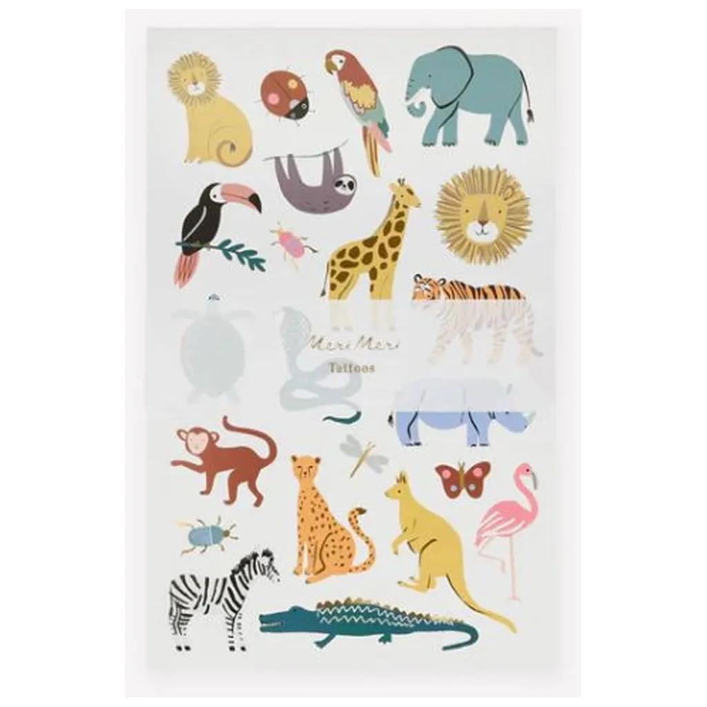Meri Meri - 44 Tattoos "Tiere"