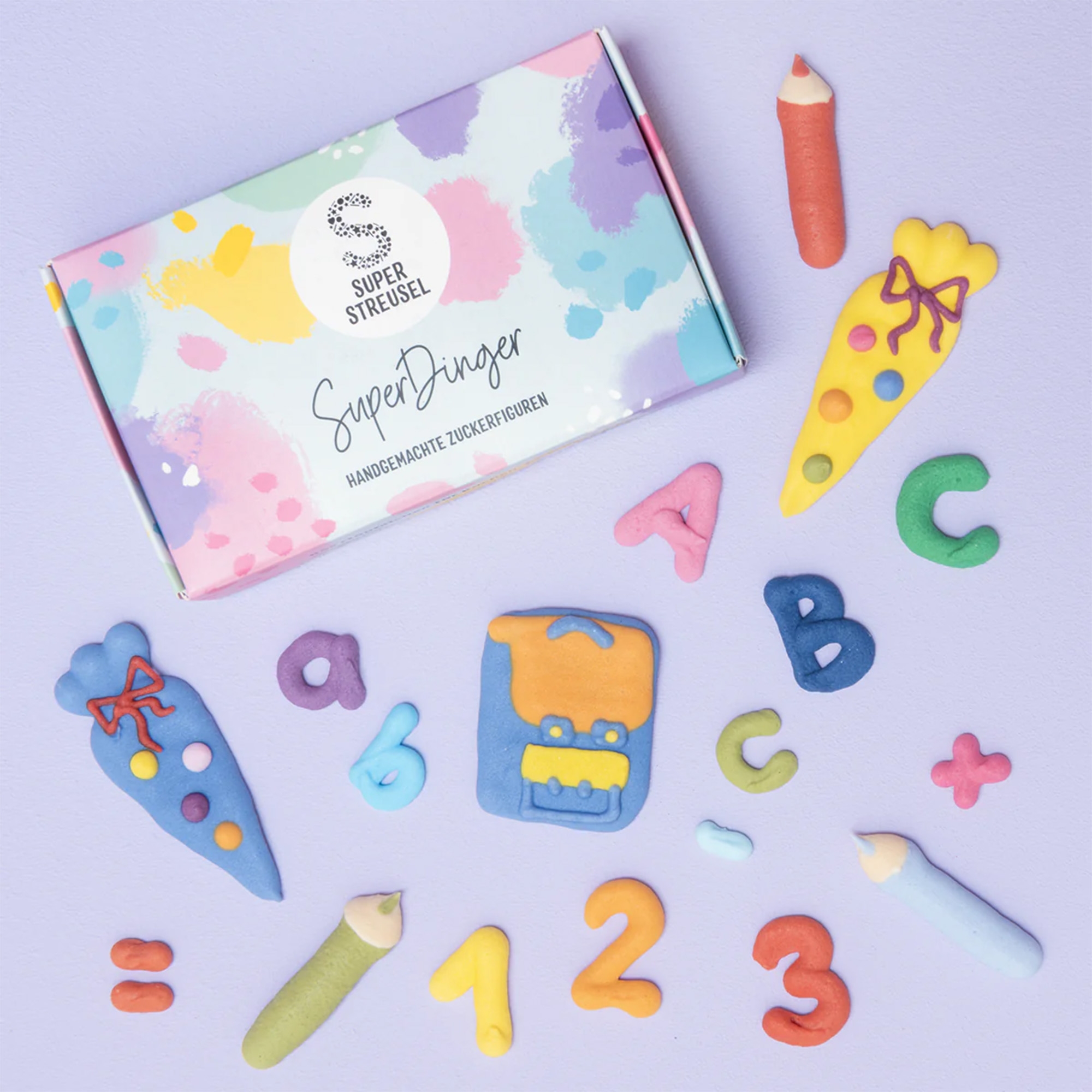 Super Streusel SuperDinger JetztGehtsLos Zahl, Symbol, Text