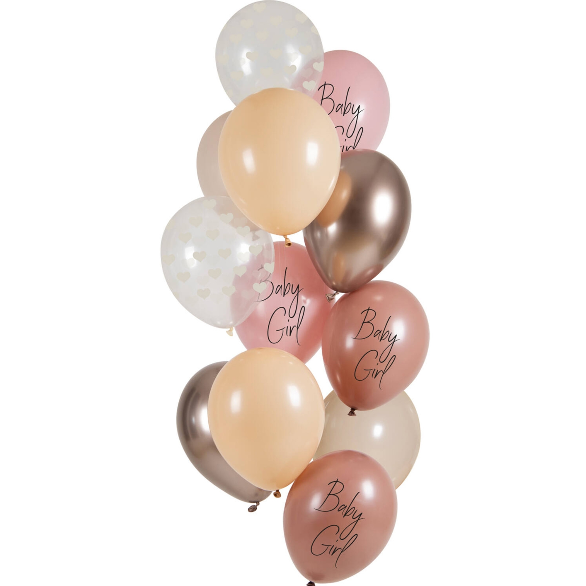 12 Latexballons im Set "Baby Girl" Ø 33cm 12 Latexballons im Set "Baby Girl" Ø 33cm