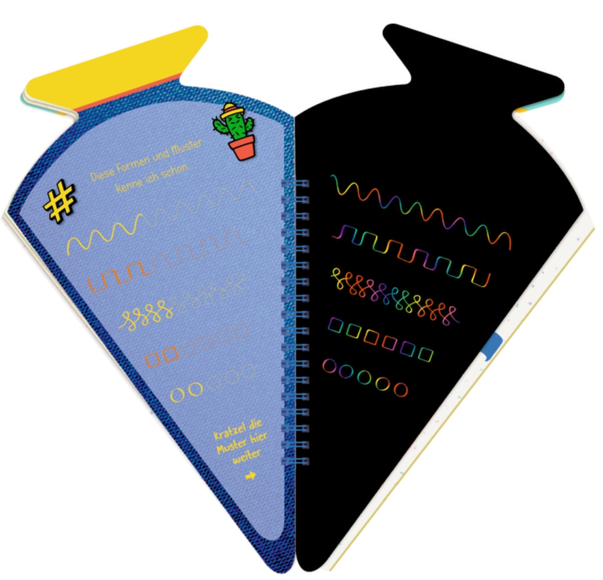 Schultüten Kratzelbuch - Blau