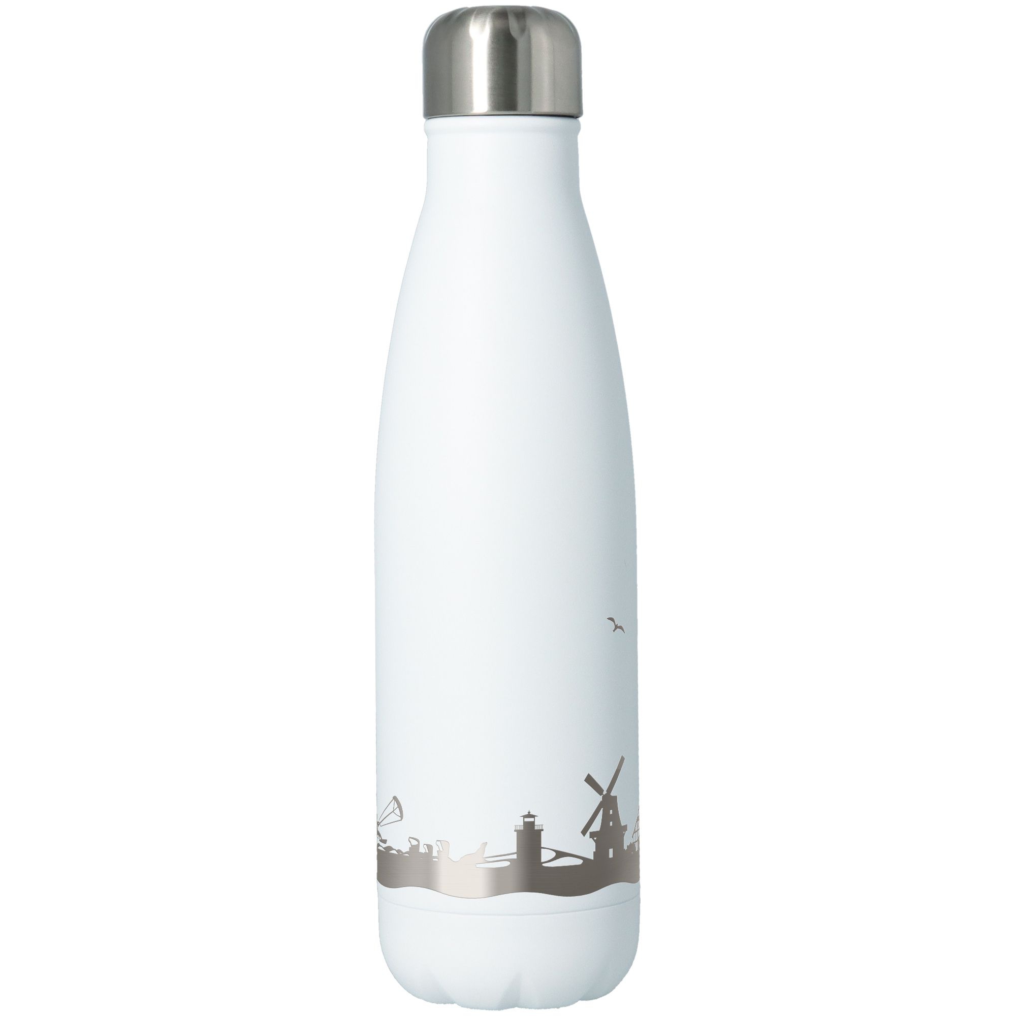 Trinkflasche Skyline Föhr Weiß 500ml