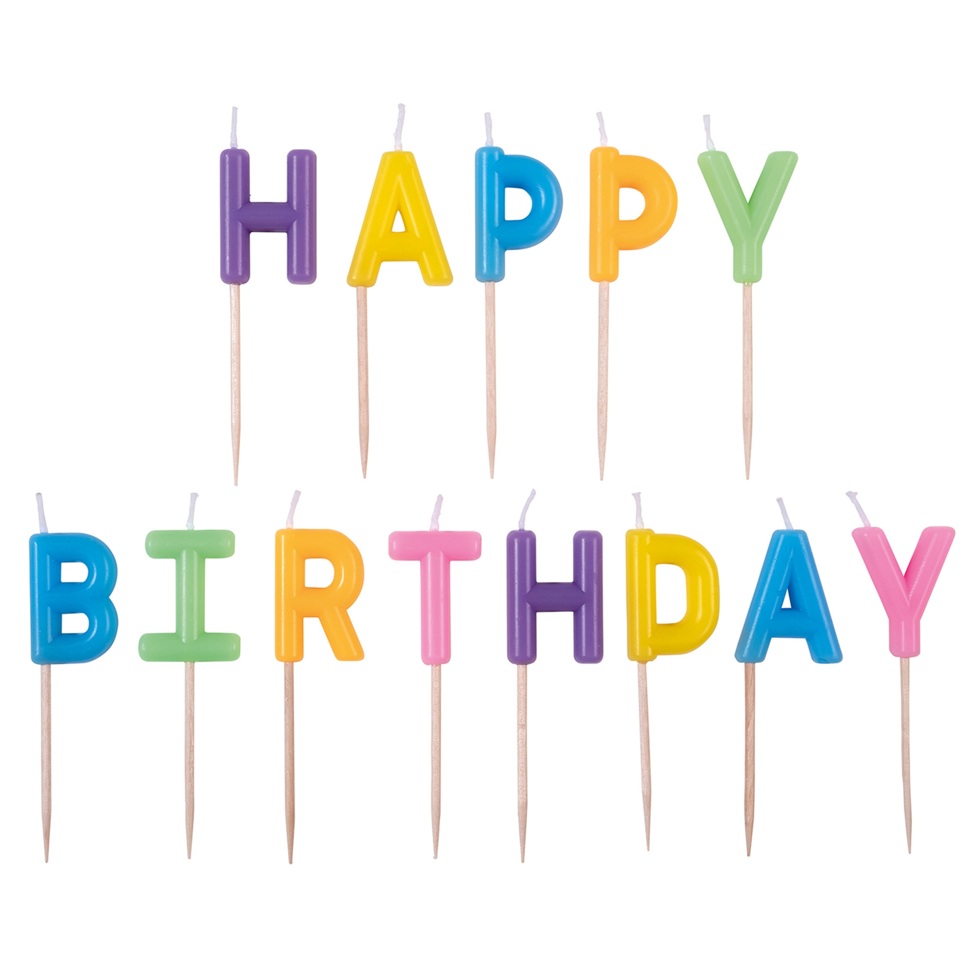 Geburstagskerzen "Happy Birthday"