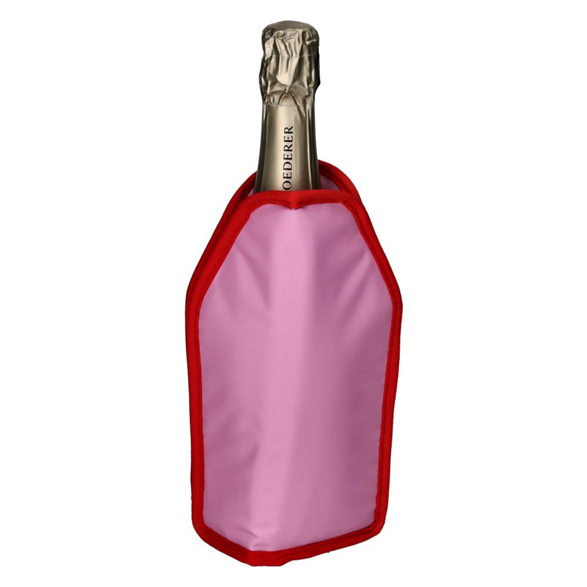 Kühlmanschette "The Cheers Club" Rosa Getränk, Flasche, Schnaps, Wein, Weinflasche