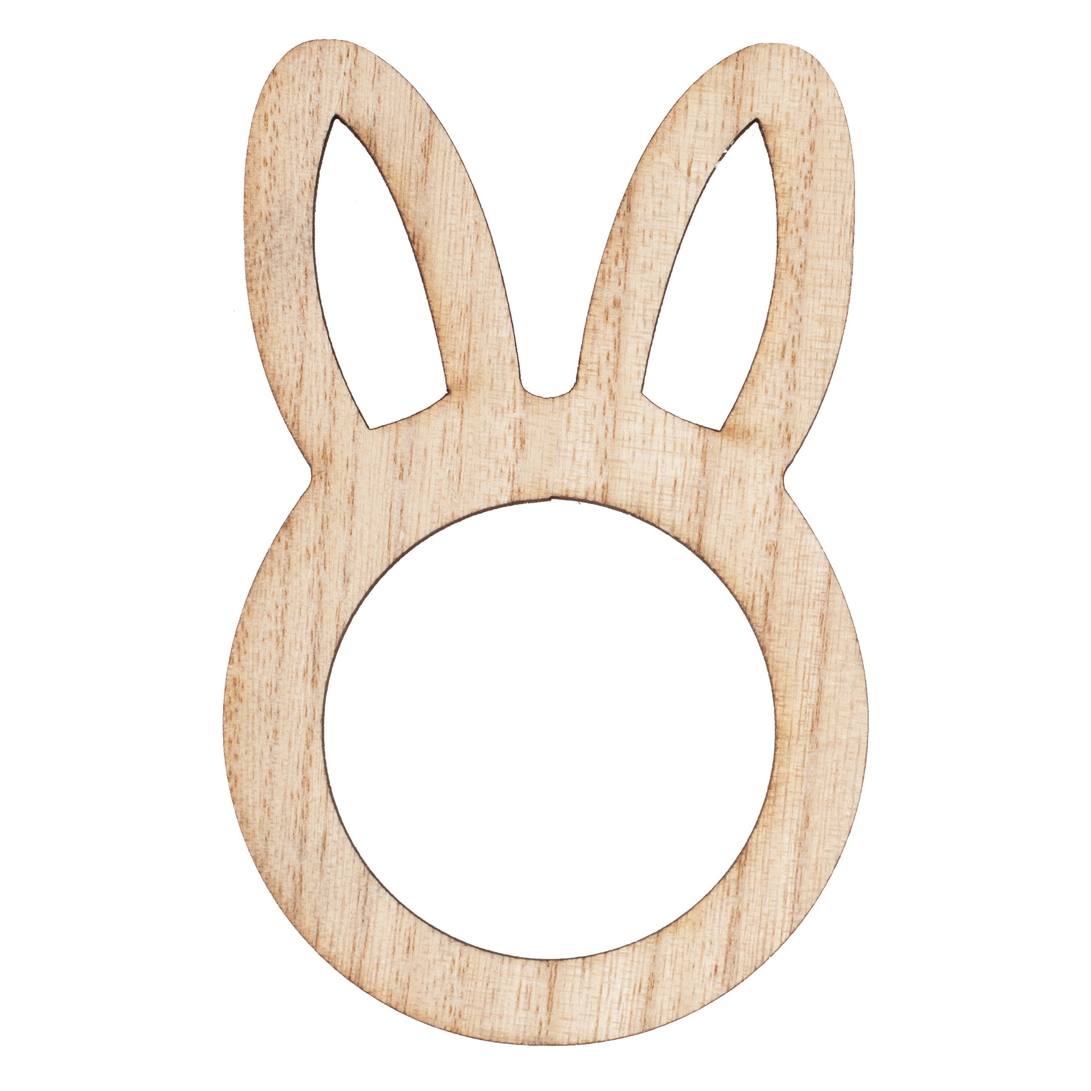 6 Serviettenringe "Hase" Holz