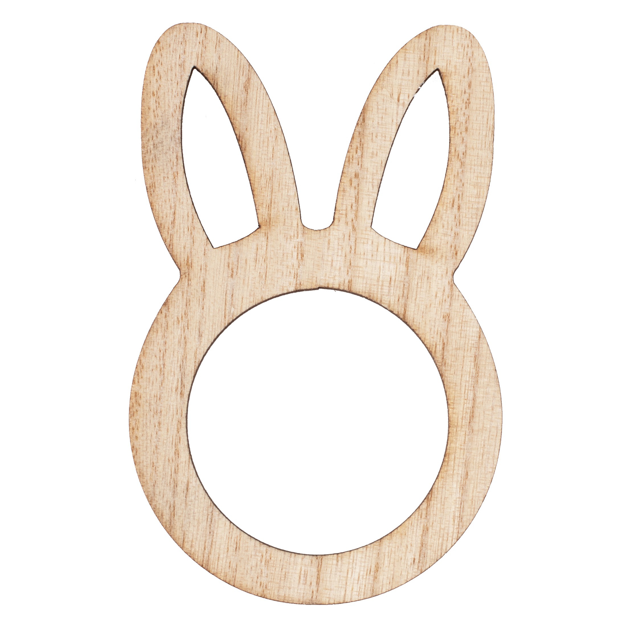 6 Serviettenringe "Hase" Holz 6 Serviettenringe "Hase" Holz