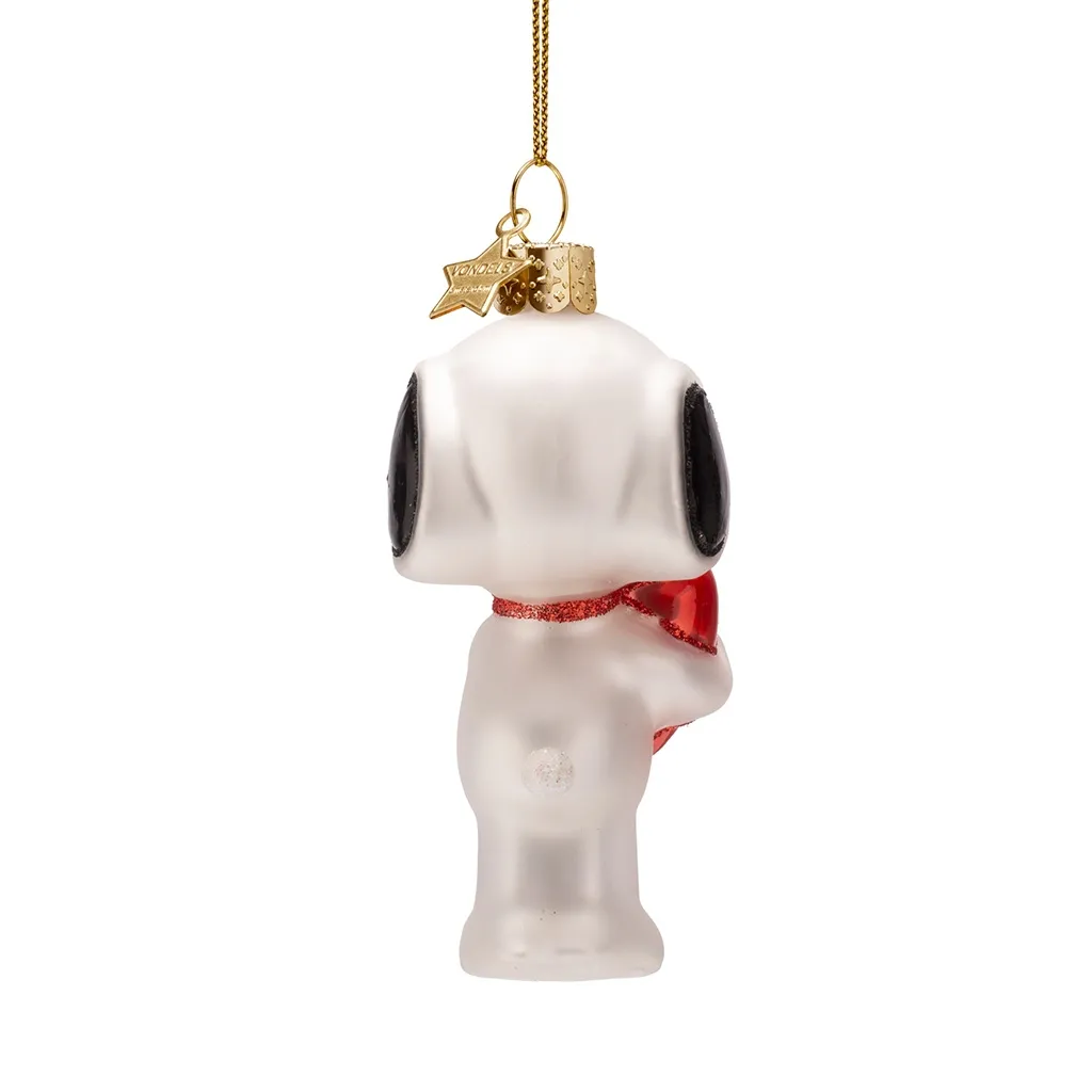 Vondels Weihnachtskugel "Snoopy mit Herz"