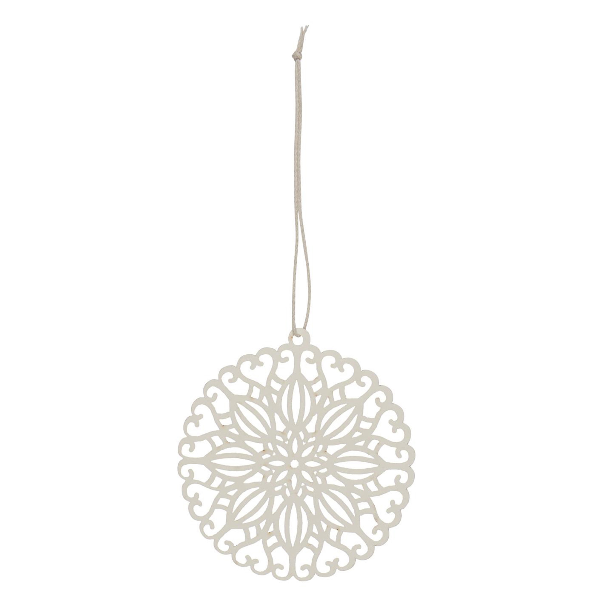 IB Laursen - Scherenschnitt "Blume in der Mitte", Weiß IB Laursen - Scherenschnitt "Blume in der Mitte", Weiß