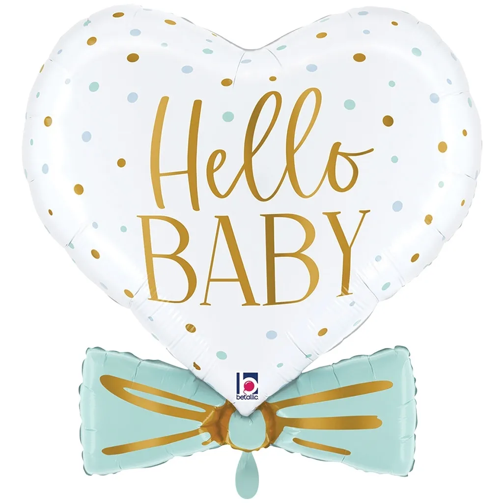 Folienballon Herz "Baby Bow Pink" 74cm