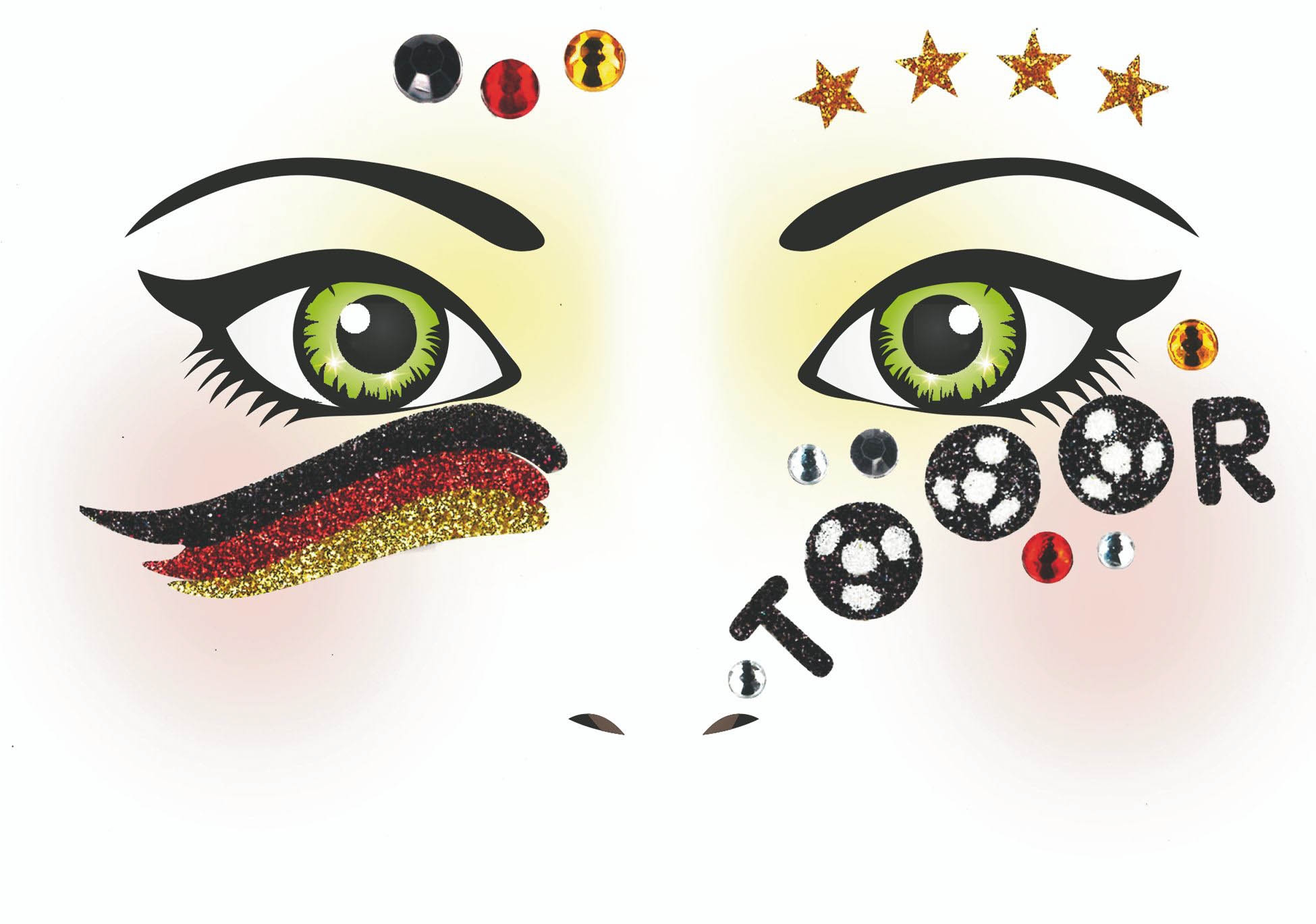 Face Art Sticker - Deutschland