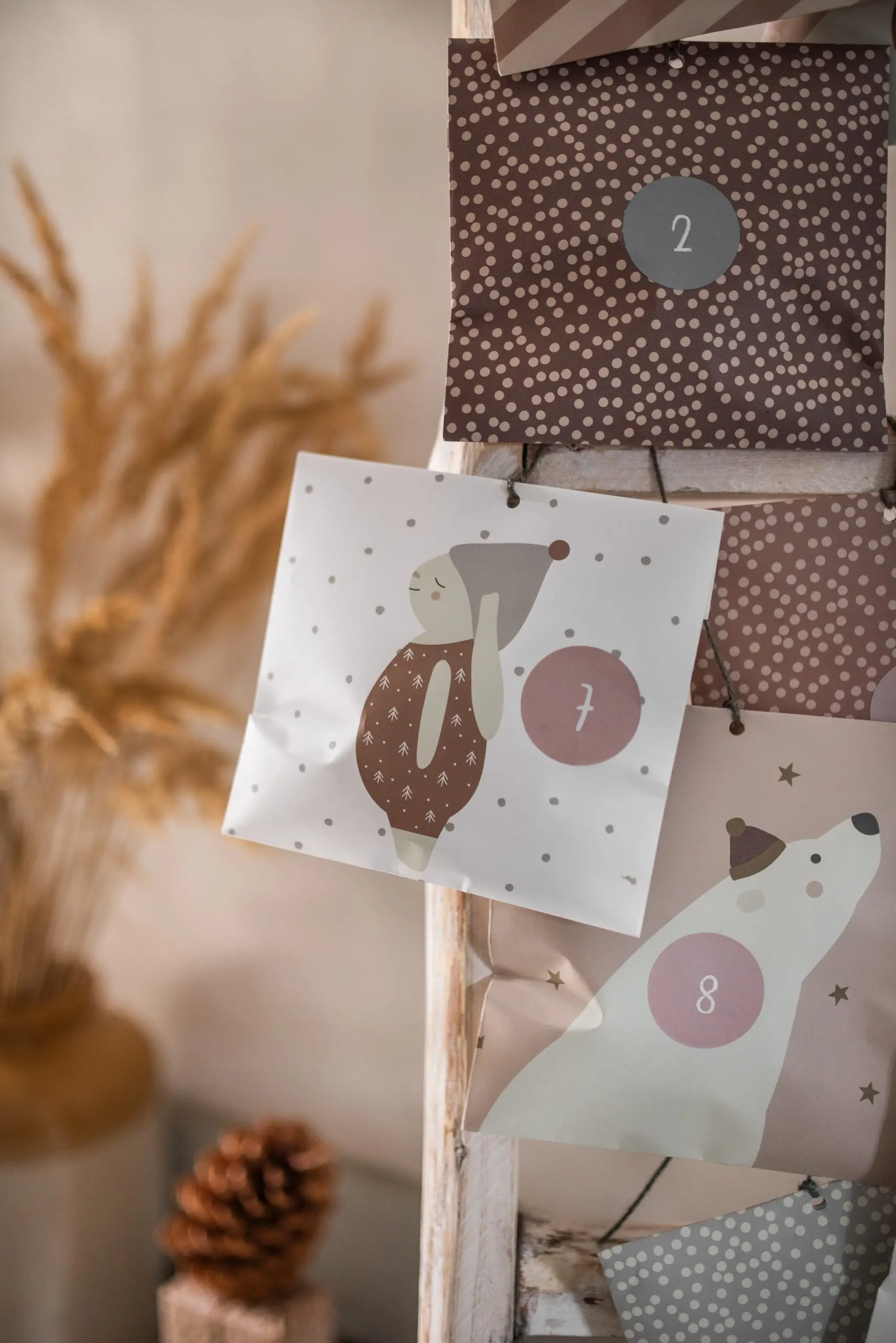 Geschenk- und Adventskalendertütchen "Hase braun"