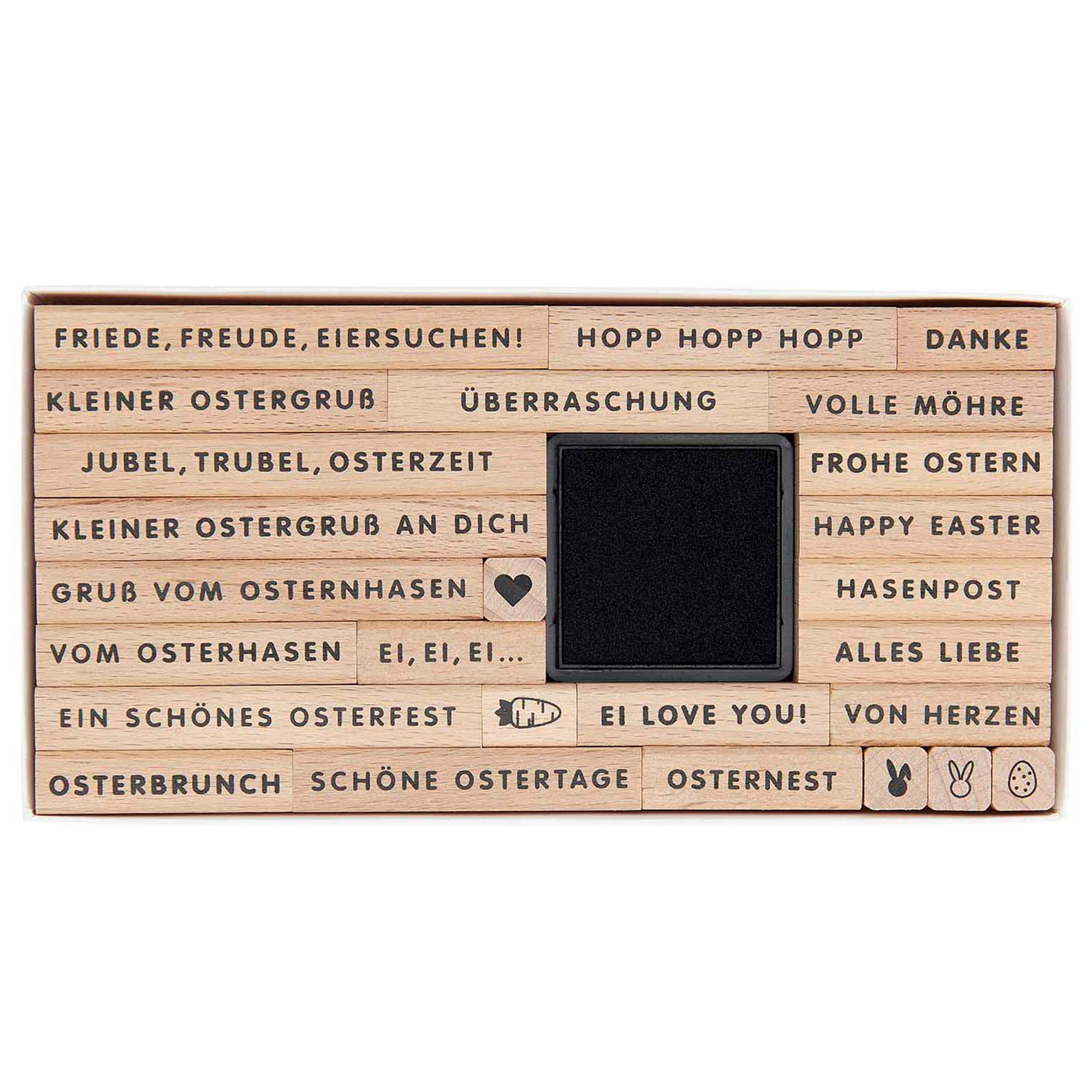 Stempelset "Frohe Ostern" 26-teilig Stempelset "Frohe Ostern" 26-teilig