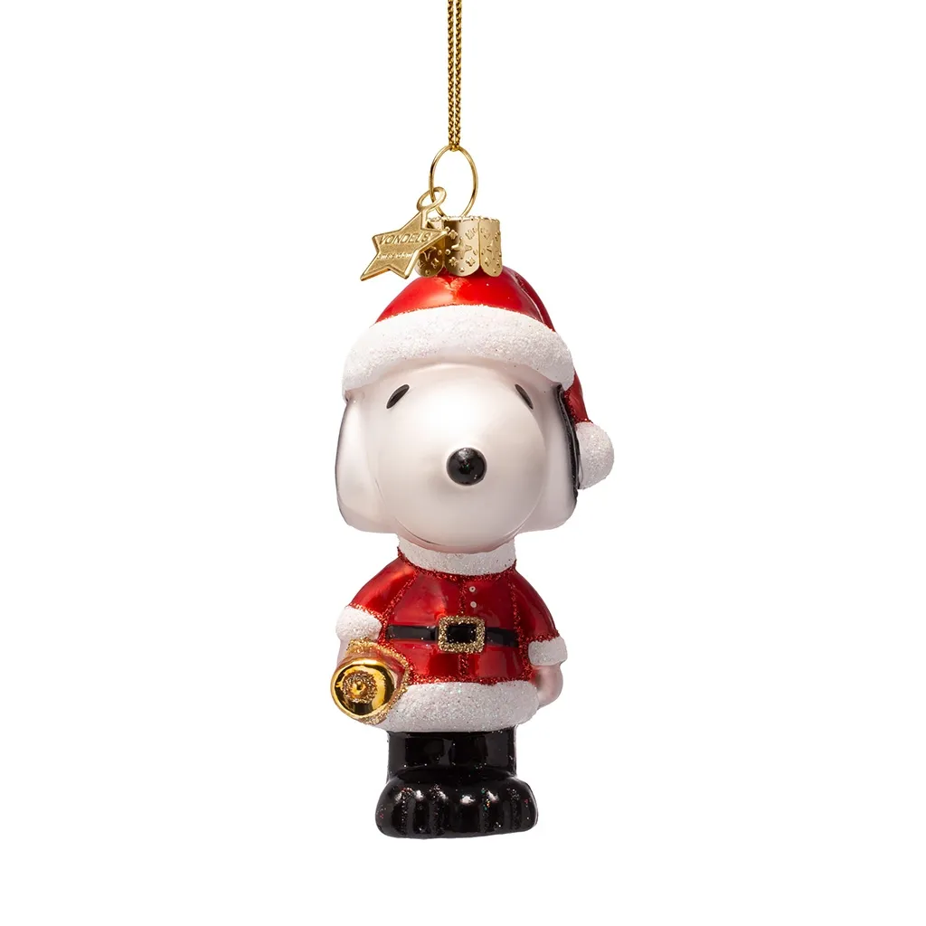 Vondels Weihnachtskugel "Snoopy mit Weihnachtsoutfit"