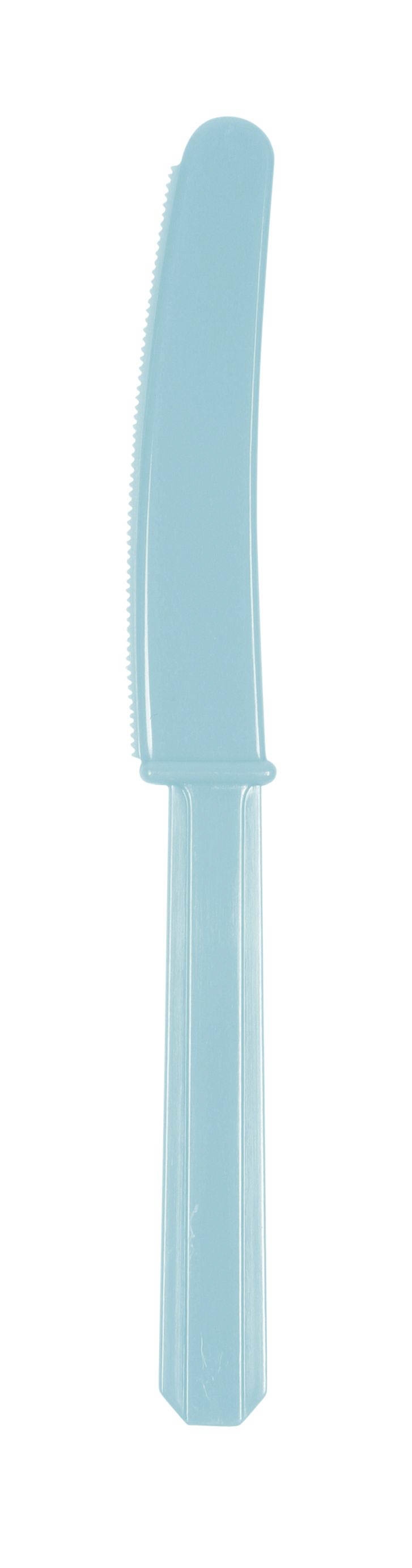 Karibik Blau - 10 Plastikmesser Karibik Blau - 10 Plastikmesser